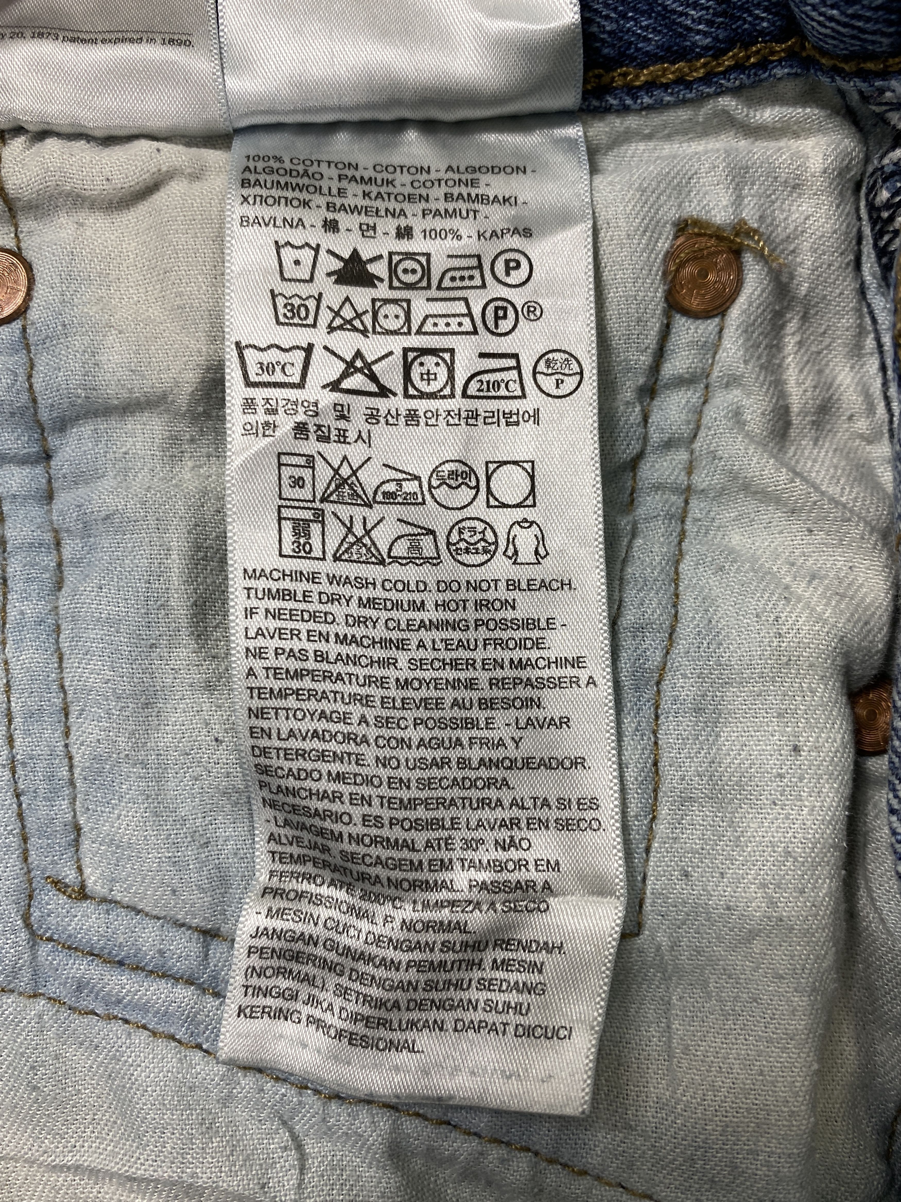 Levi's Blue Wash Vintage Levi's 501 Jeans 36x29.5 Denim -JN2305 Size US 36 / EU 52 - 9 Thumbnail