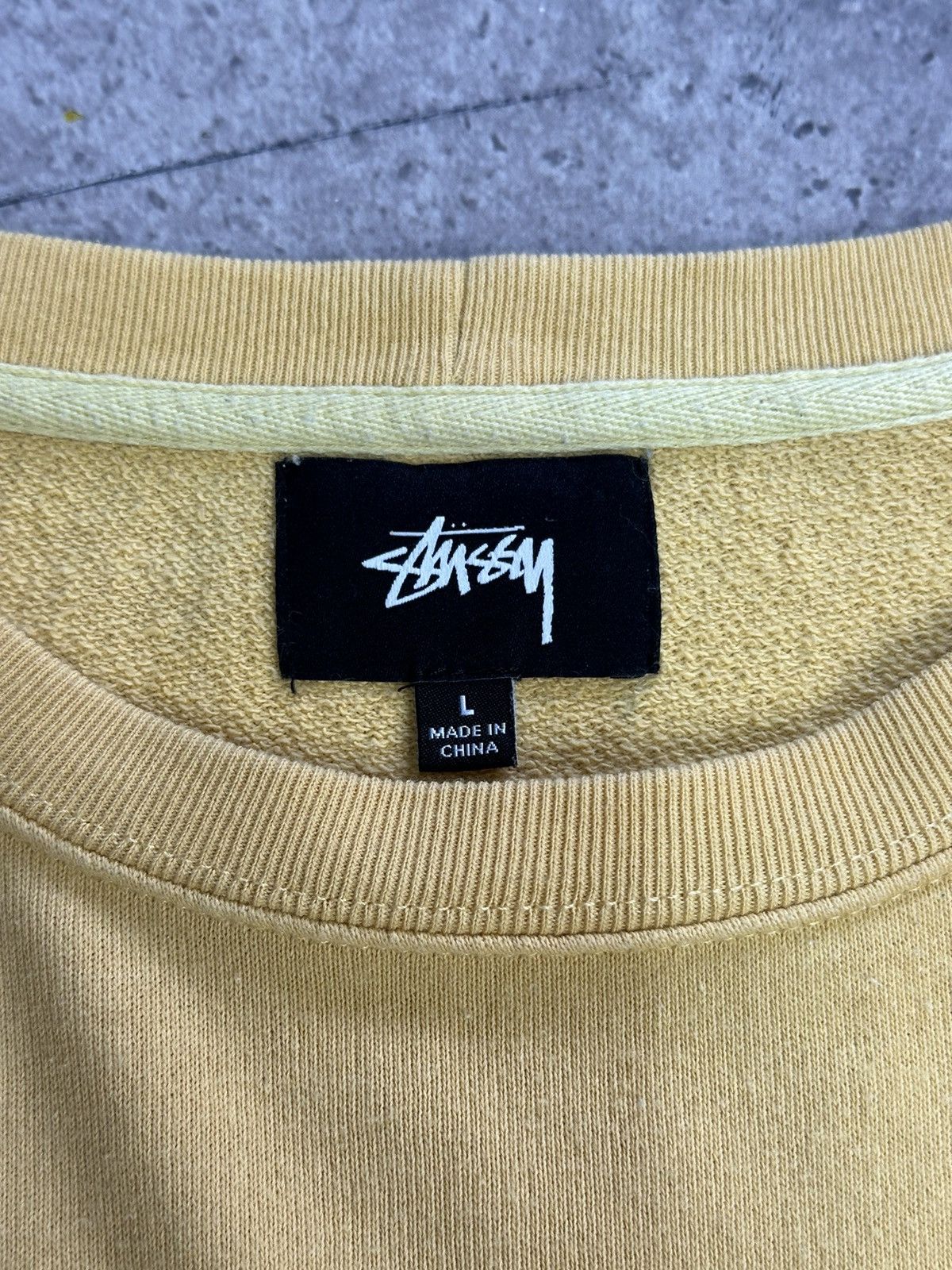Stussy × Vintage Vintage Stussy Cropped Sweatshirt Big Logo Y2K Archival Size L / US 10 / IT 46 - 6 Thumbnail