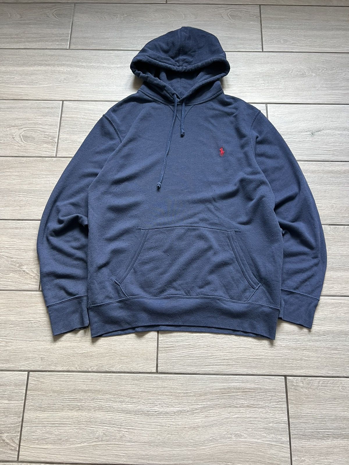 Vintage Polo Ralph Lauren Fleece Hoodie Blue Hooded M Size Size US M / EU 48-50 / 2 - 1 Thumbnail