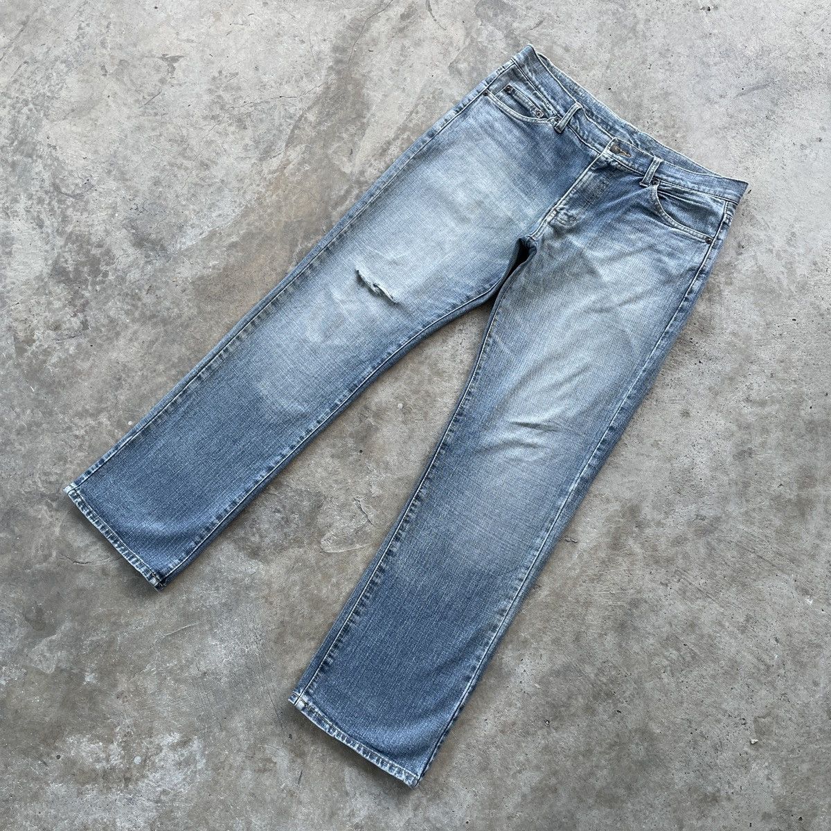 Japanese Brand Vintage Villand Japan Faded Distressed Denim Jeans Pants W36 Size US 36 / EU 52 - 2 Thumbnail