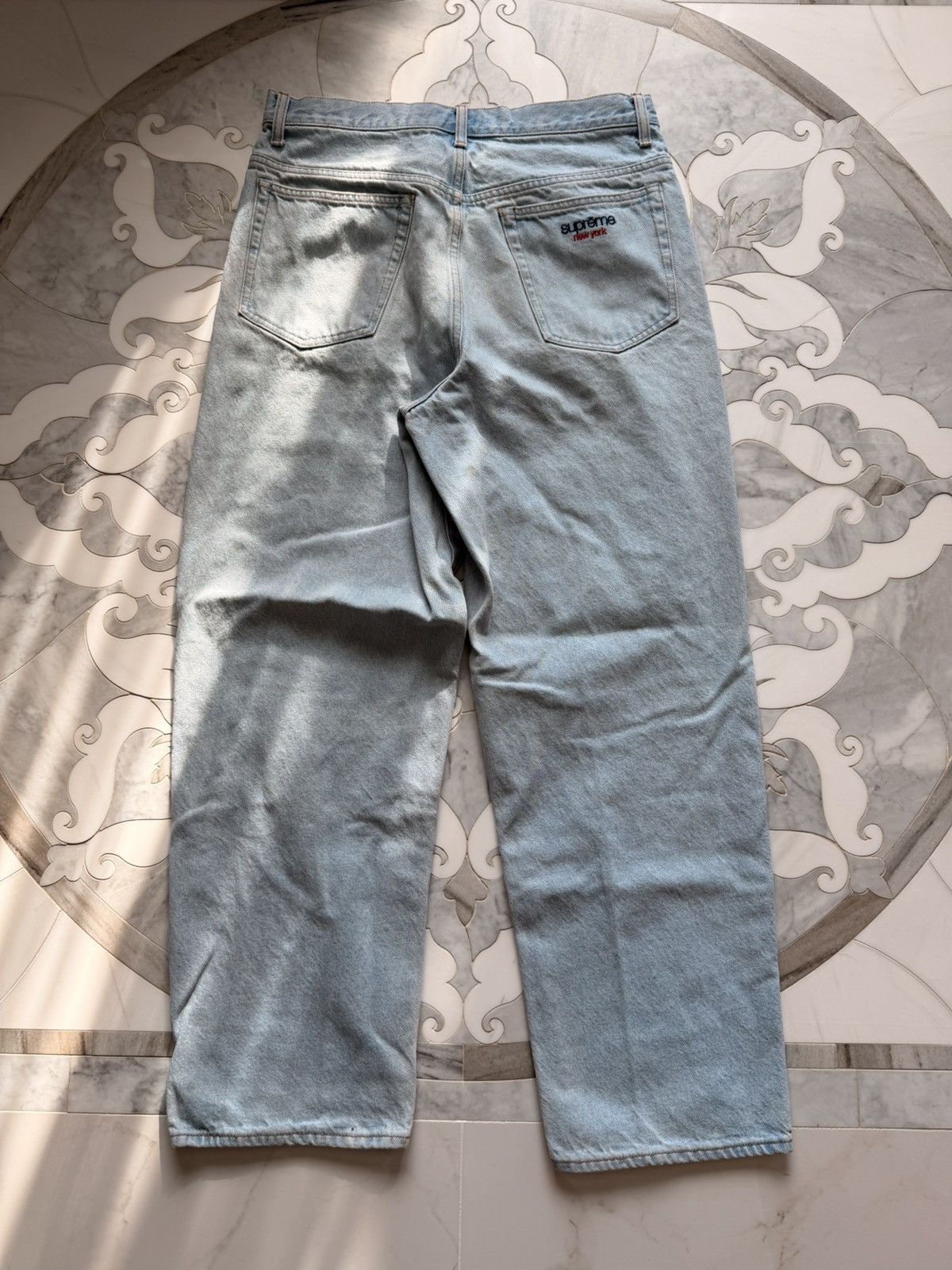 Supreme Supreme Baggy Jeans Light Wash Size US 30 / EU 46 - 4 Thumbnail