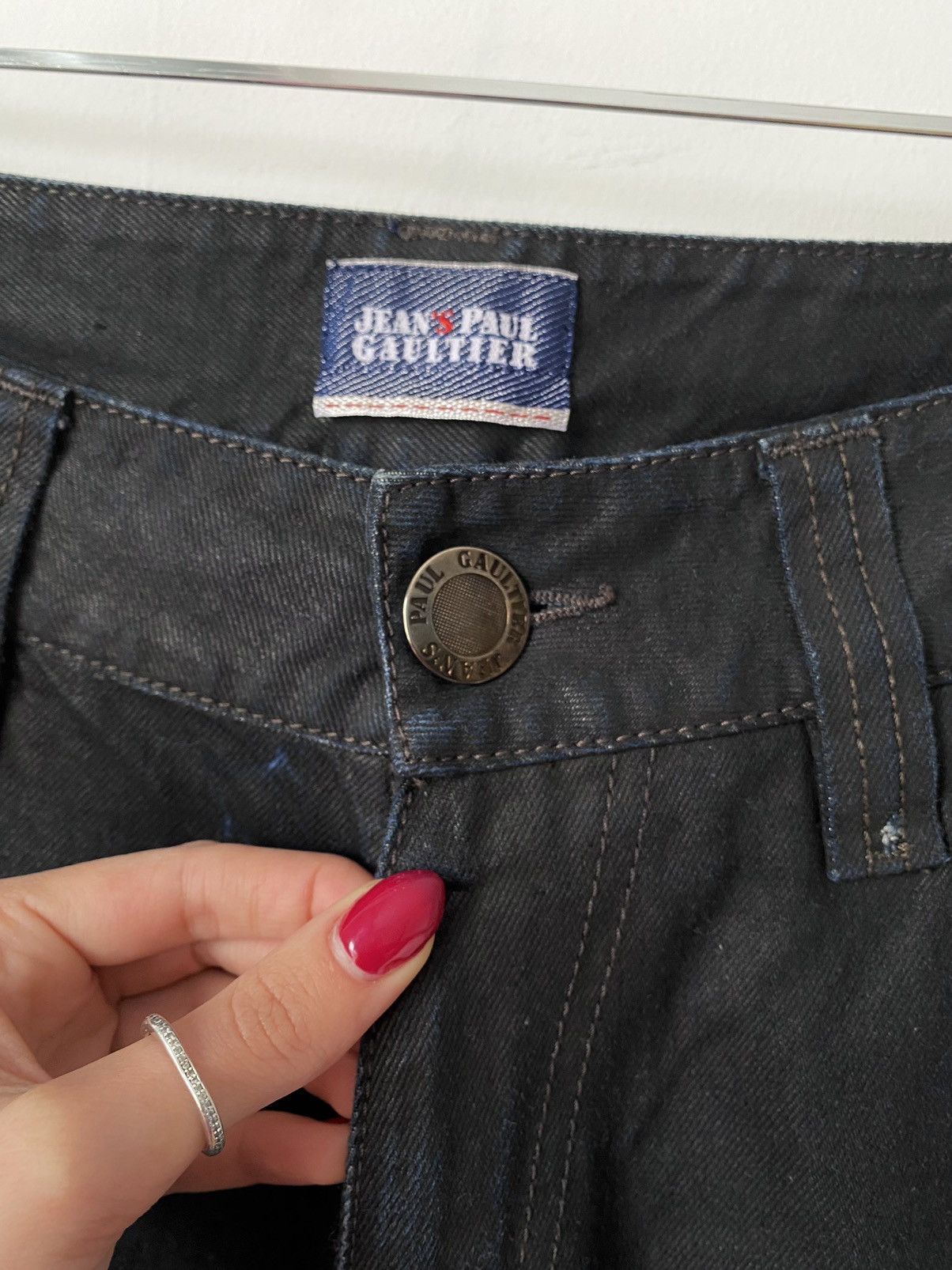 Jean Paul Gaultier Jean Paul Gaultier Waxed Denim Jeans Size:32 Size US 32 / EU 48 - 3 Thumbnail