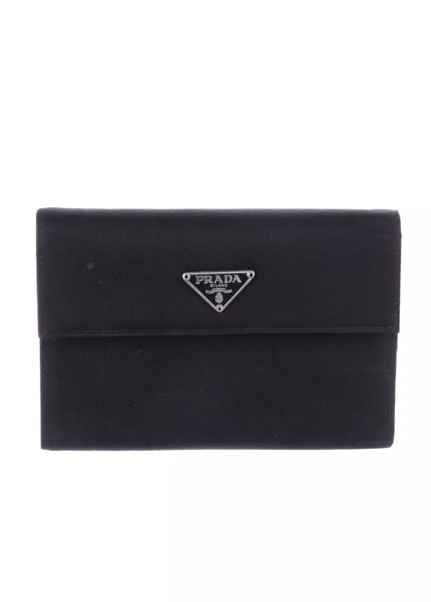 Prada Vintage Prada Tessuto Triangle Logo Plate Trifold Wallets Size ONE SIZE - 1 Thumbnail