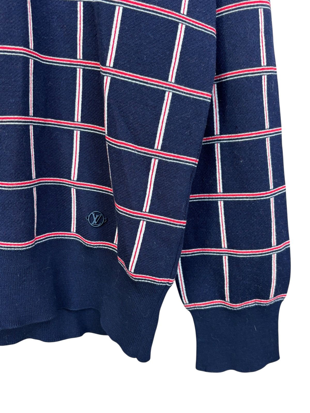 Louis Vuitton Louis Vuitton Check Wool Knit Sweater Size US L / EU 52-54 / 3 - 3 Thumbnail