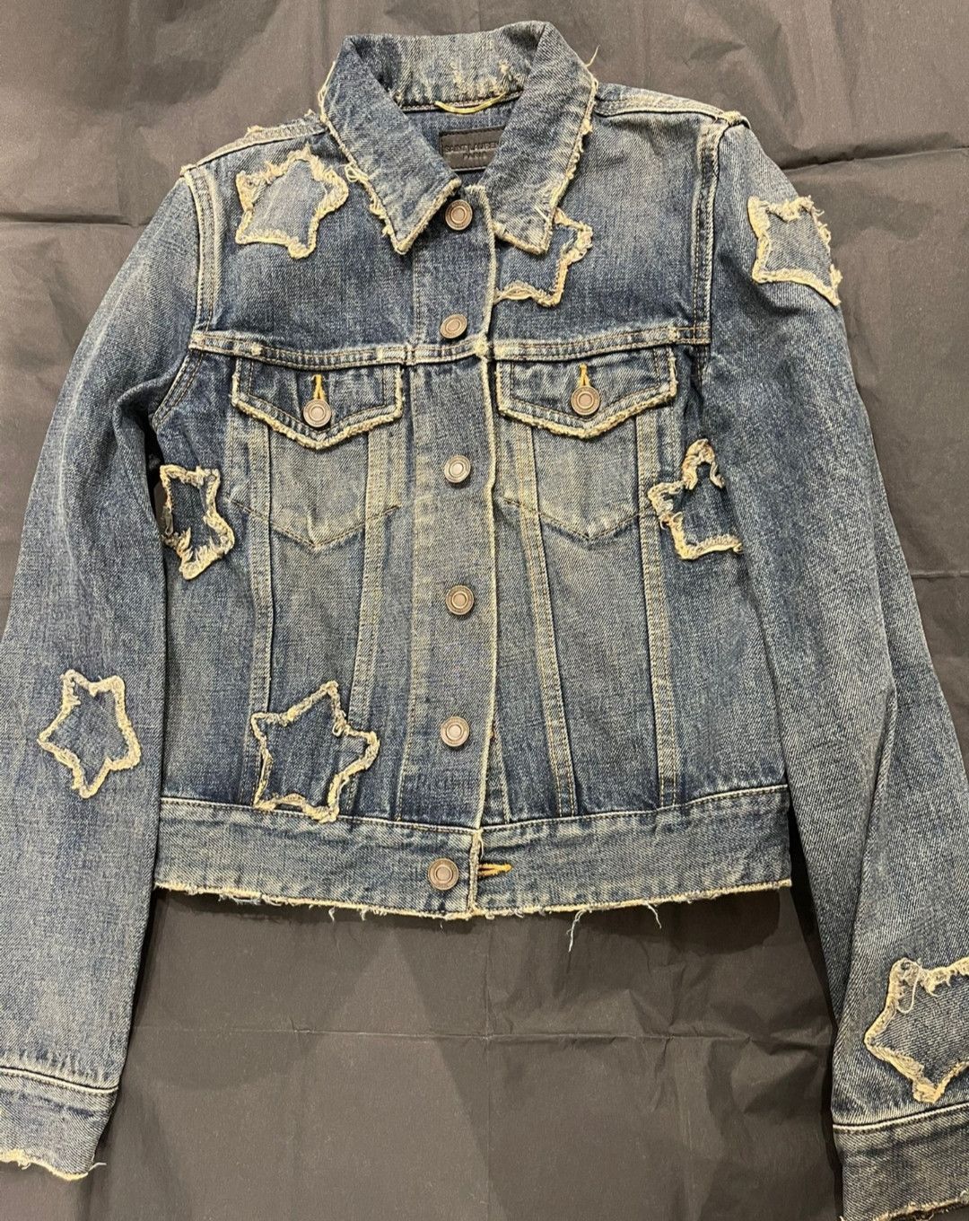 Saint Laurent Paris saint laurent Star denim jacket-2507 Size S / US 4 / IT 40 - 7 Thumbnail