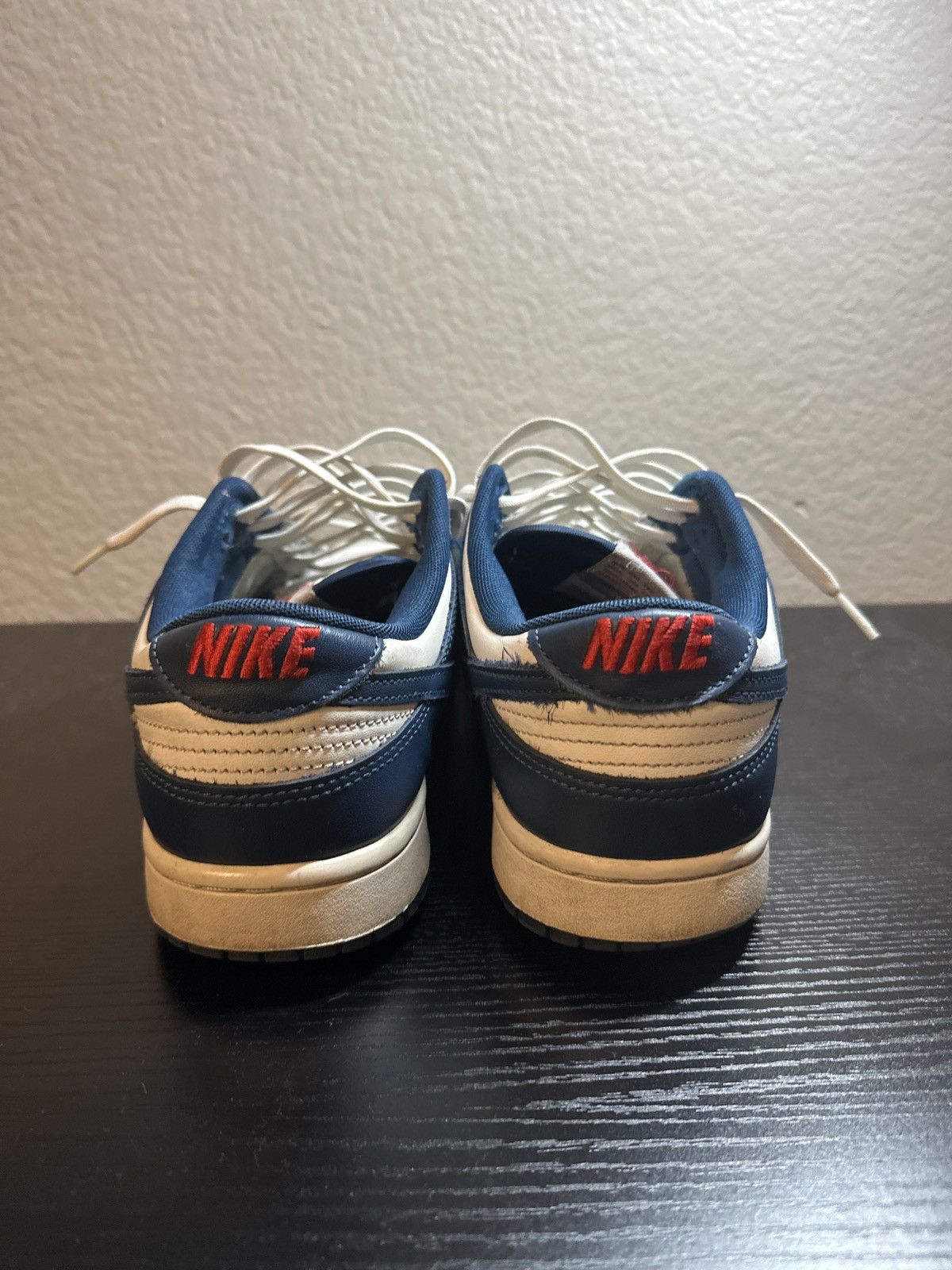 Nike Nike Dunk Low Navy Blue White Size US 10.5 / EU 43-44 - 5 Thumbnail