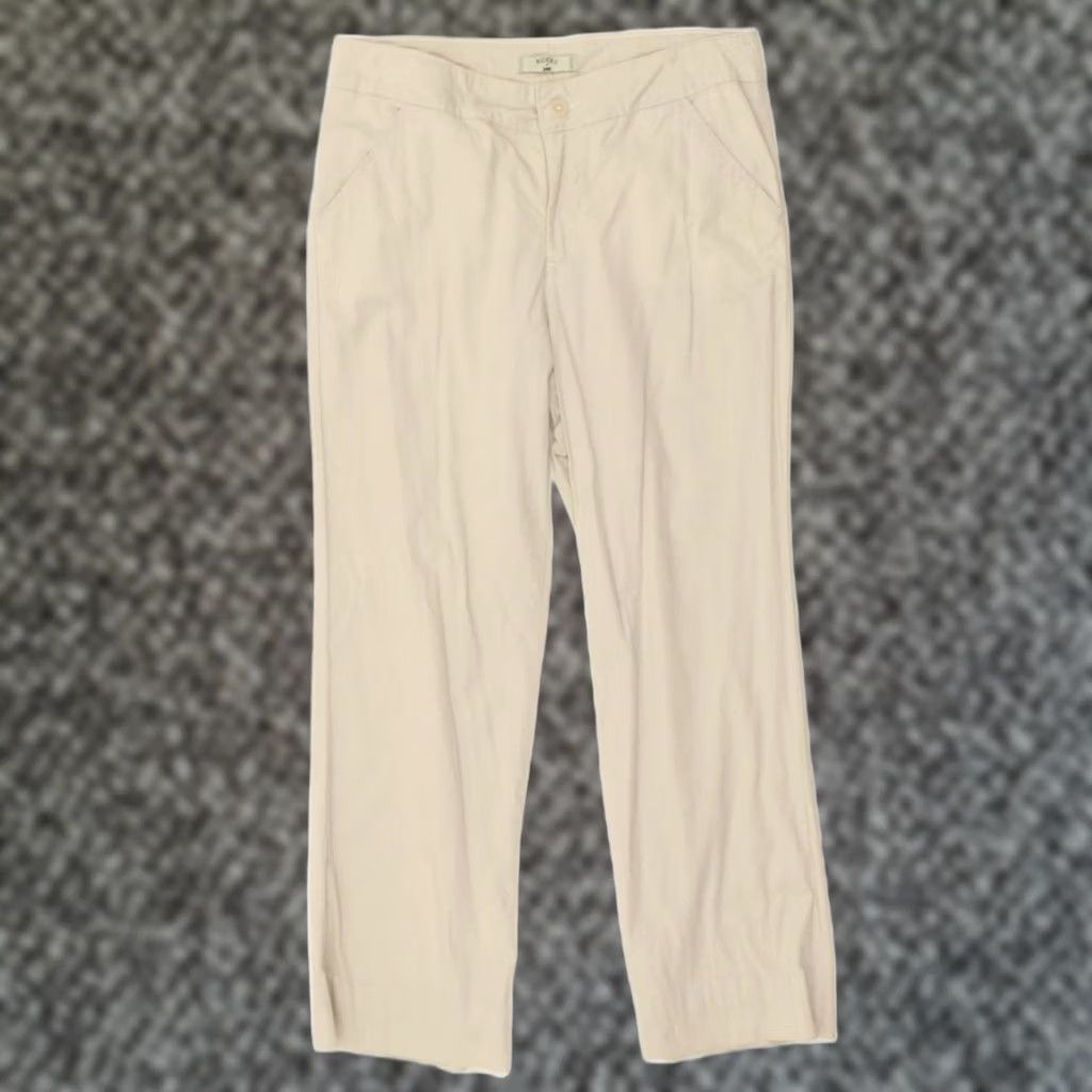 Lee LEE Womens Riders Straight Casual Trousers US 14 XL W36 L28 Grey Cotton Size 40" / US 18 - 1 Thumbnail