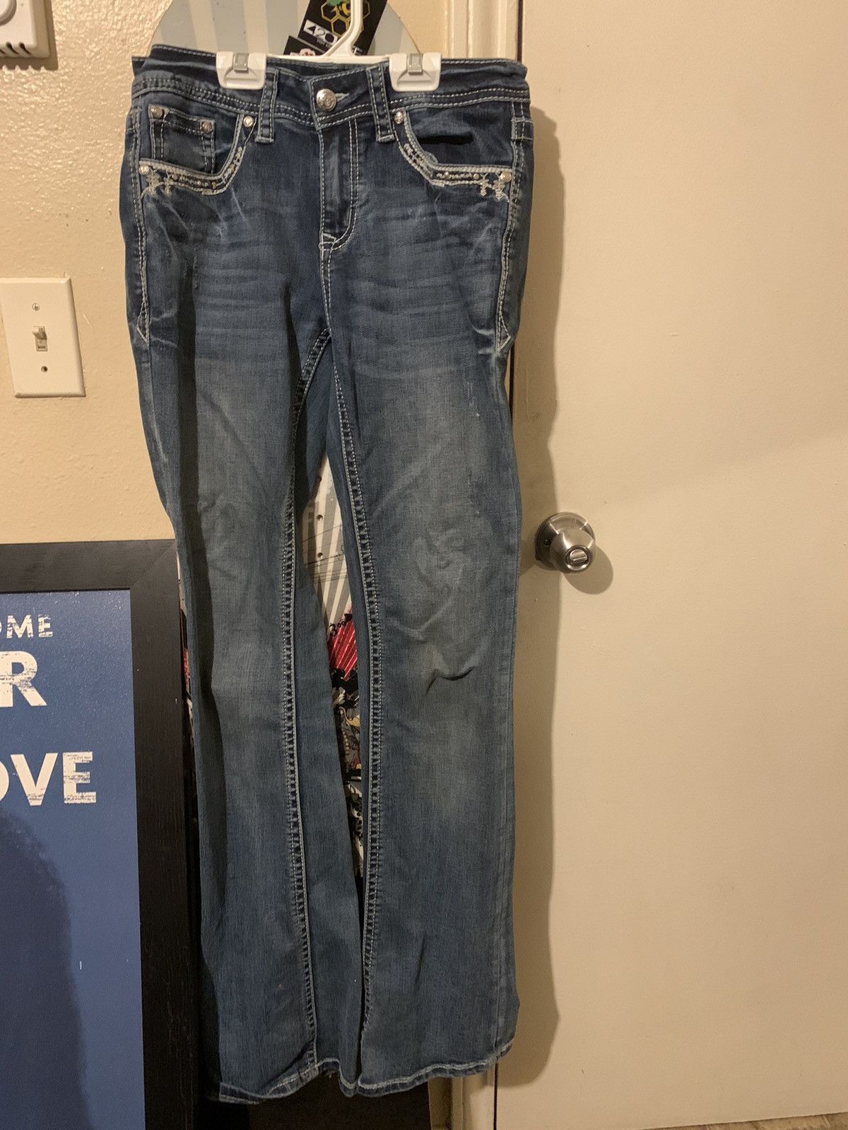 Grace in LA Grace In La Women’s Jeans with Embroidery Size 26" / US 2 / IT 38 - 3 Thumbnail