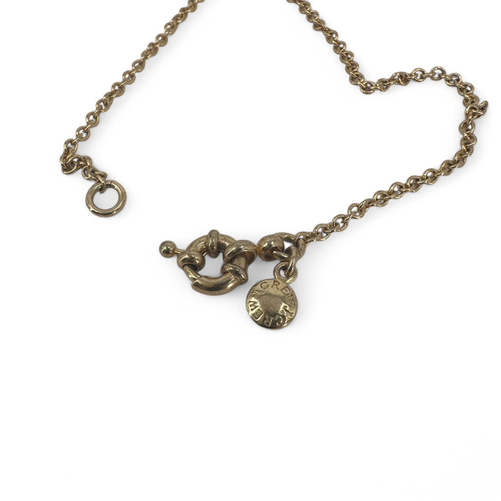 J.Crew J Crew Long Necklace Simulated Pearl Rhinestone Stations Size ONE SIZE - 8 Thumbnail