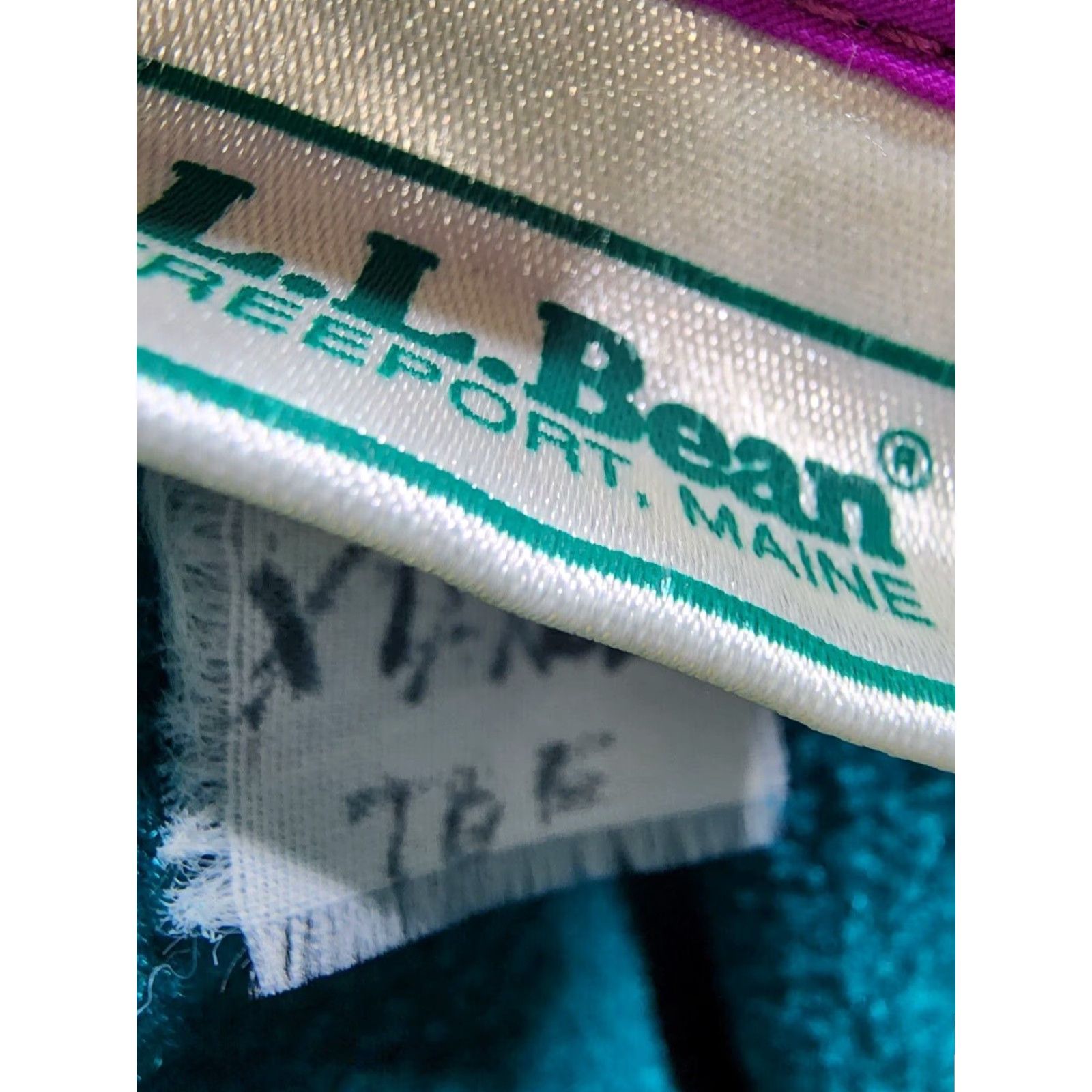 Vintage VINTAGE L.L. Bean Womens XL Green Aqua Logo Fleece Jacket Size L / US 10 / IT 46 - 3 Thumbnail