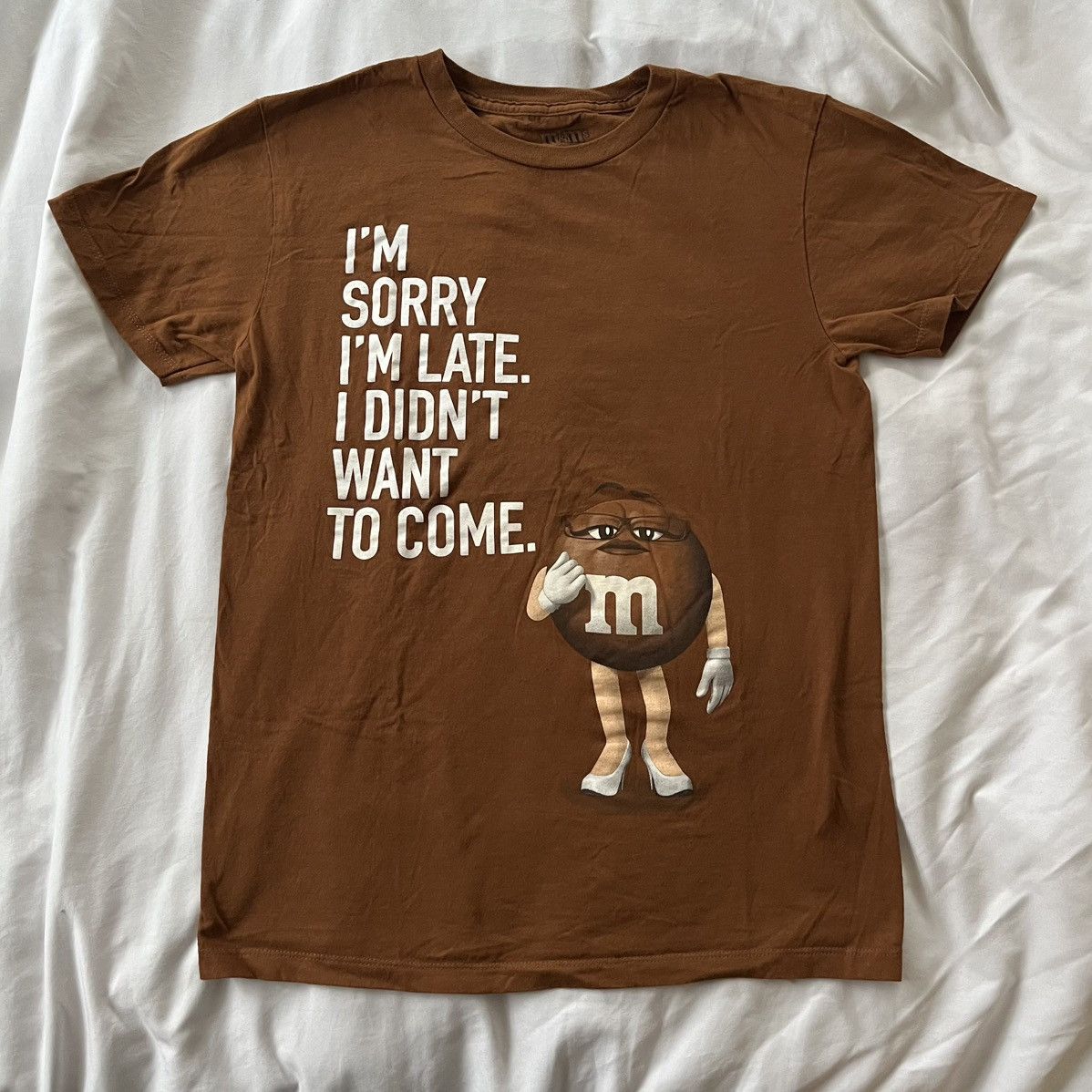 Designer Brown M&M Times Square Store Tshirt Size US S / EU 44-46 / 1 - 1 Thumbnail