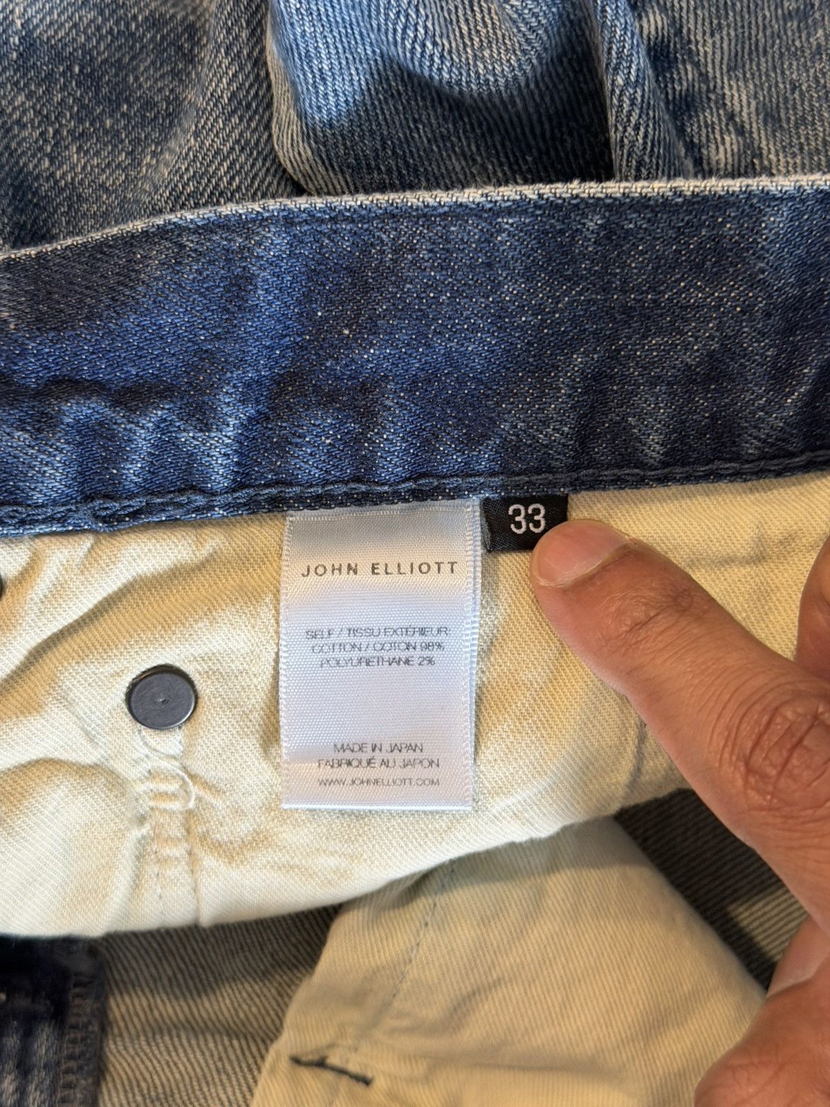 John Elliott John Elliott The Daze Denim Size US 33 - 4 Thumbnail