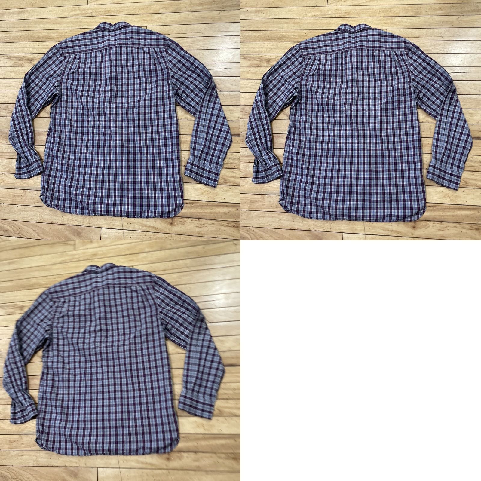 Gap GAP Button Shirt Men L Slim Fit Purple Plaid Long Sleeve Button Up L Size US L / EU 52-54 / 3 - 10 Thumbnail