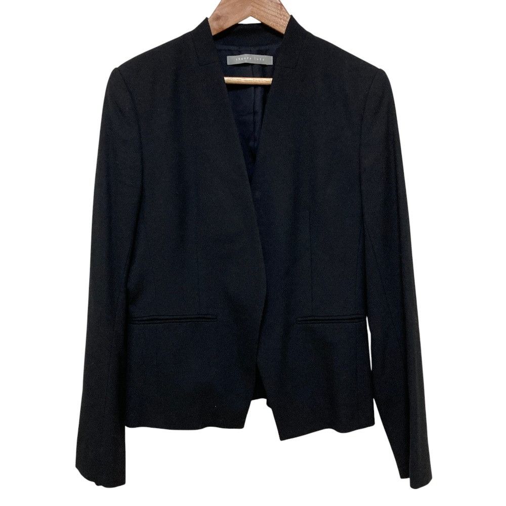 Theory Theory Theory luxe SAXONY SOFT Collarless Jacket Textile Outerwear DUTY FREE for USA Size ONE SIZE - 1 Thumbnail