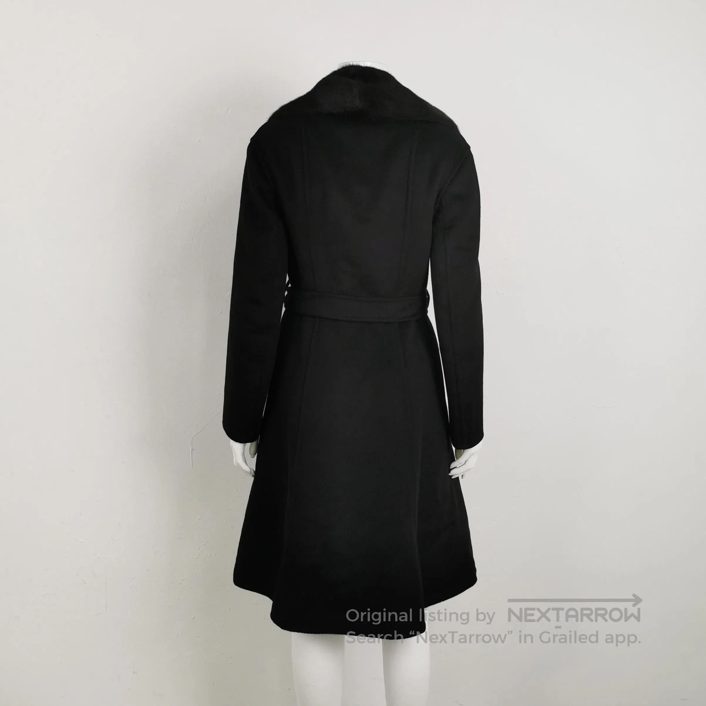 Prada Prada Black Rabbit Hair Wool Blend Coat . Size US S / EU 44-46 / 1 - 2 Thumbnail