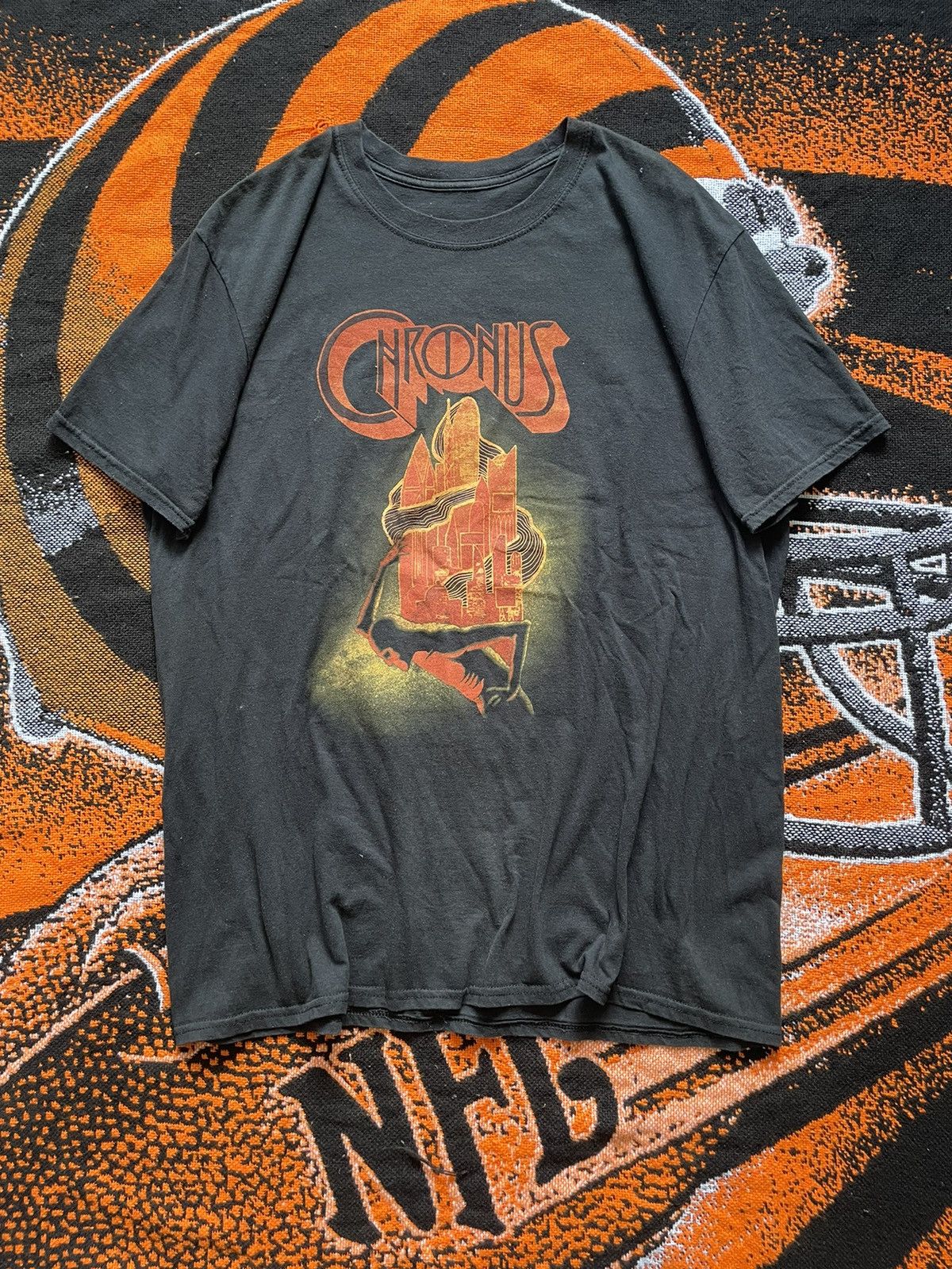 Chronus Band Tees Black T-shirt