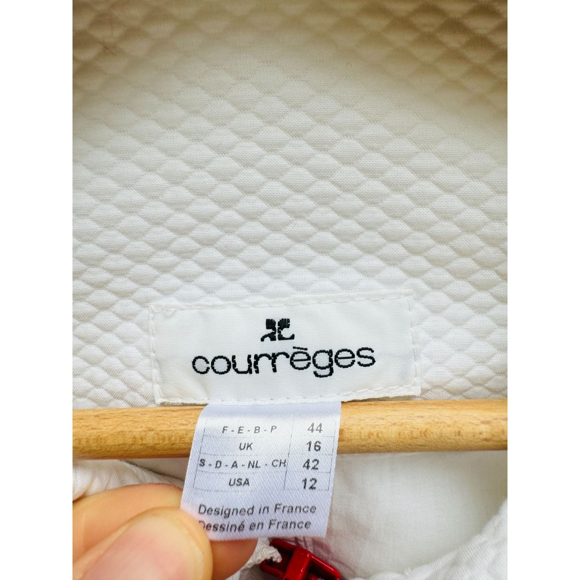Courreges Vintage White Cotton Jacket Size M / US 6-8 / IT 42-44 - 4 Thumbnail