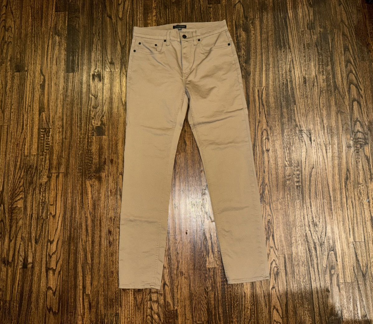 Banana Republic Banana Republic Chino Slim Fit Traveler Pant Gold Brown 32 Size US 32 / EU 48 - 2 Thumbnail