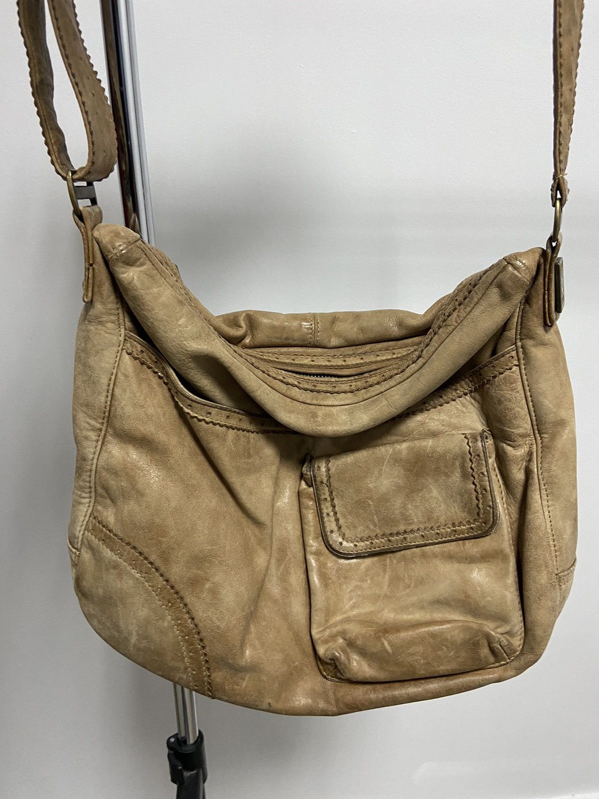 Belstaff × Vintage Belstaff Small Logo Vintage Leather Bag Luxury brown Size ONE SIZE - 2 Thumbnail