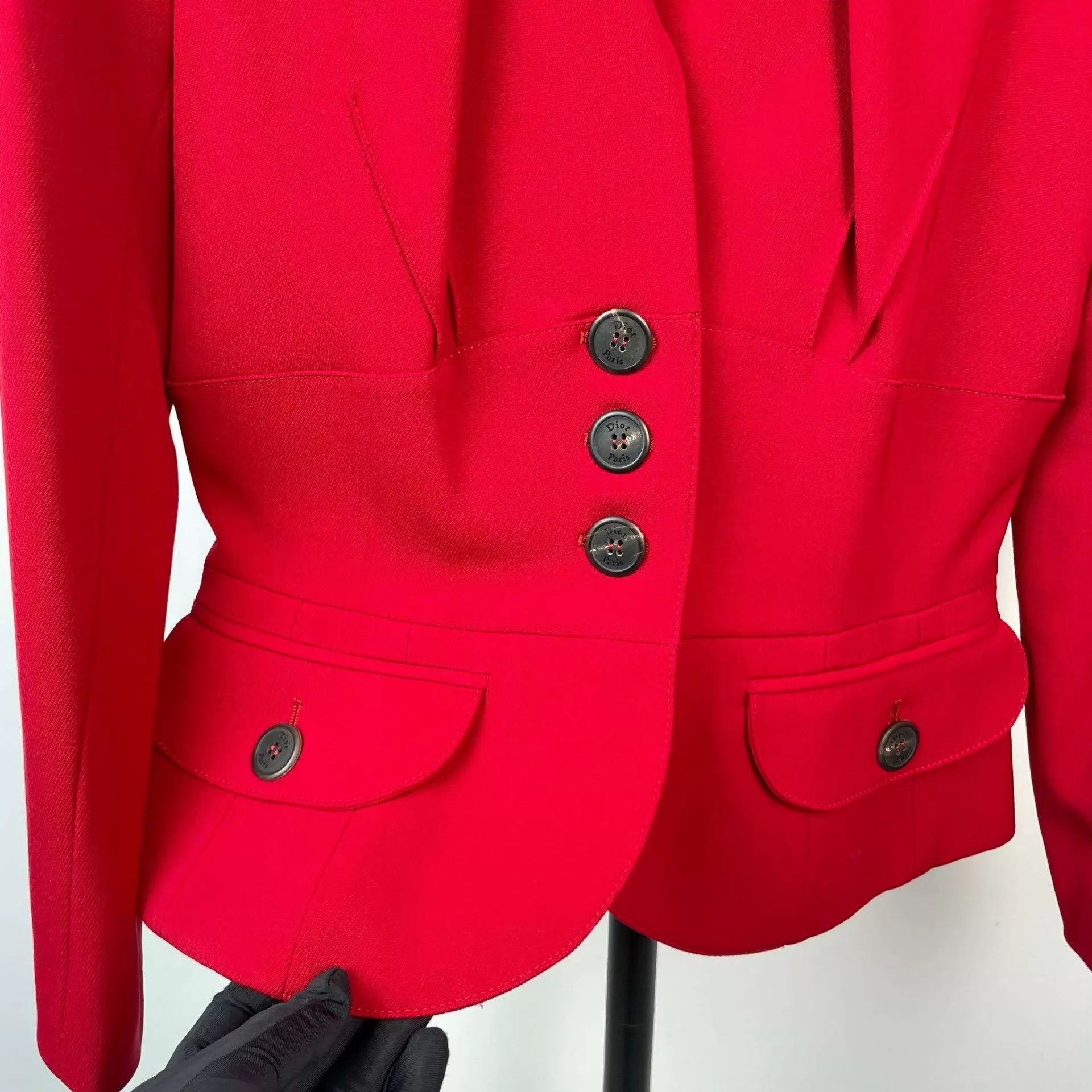 Dior Dior 95 New Red Jacket Size S / US 4 / IT 40 - 6 Thumbnail