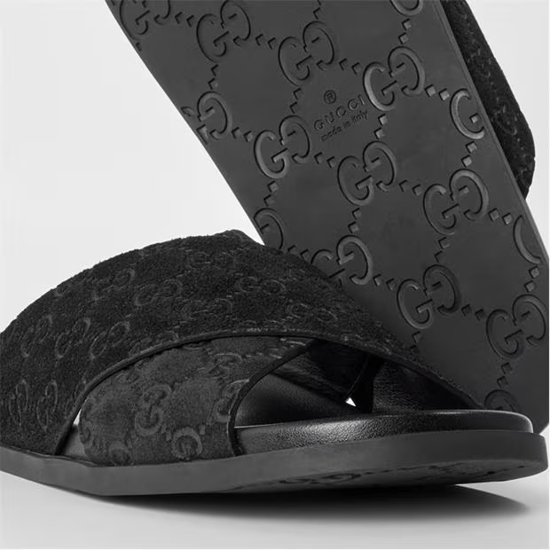 Gucci Gucci Suede Slider Sn53 Size US 8 / EU 41 - 3 Thumbnail