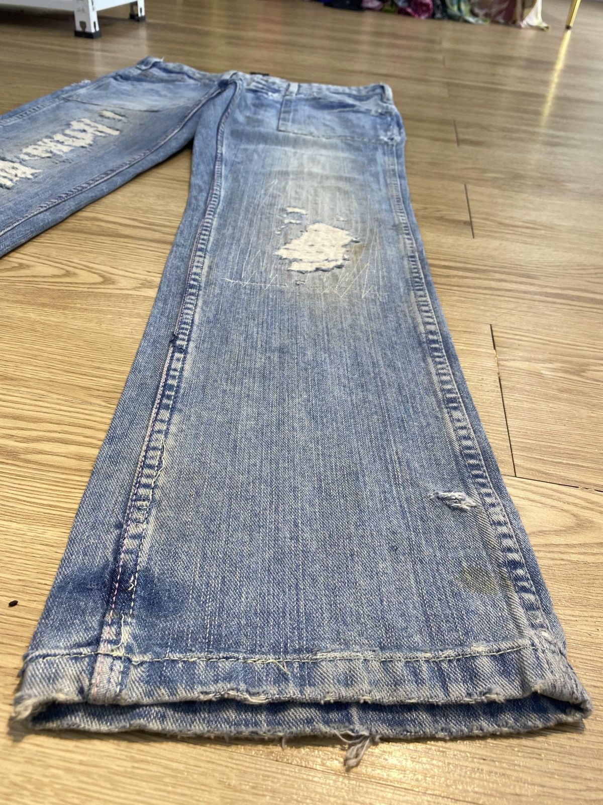 Ralph Lauren Ralph Lauren Bush Pants Distress Denim Size US 31 - 6 Thumbnail