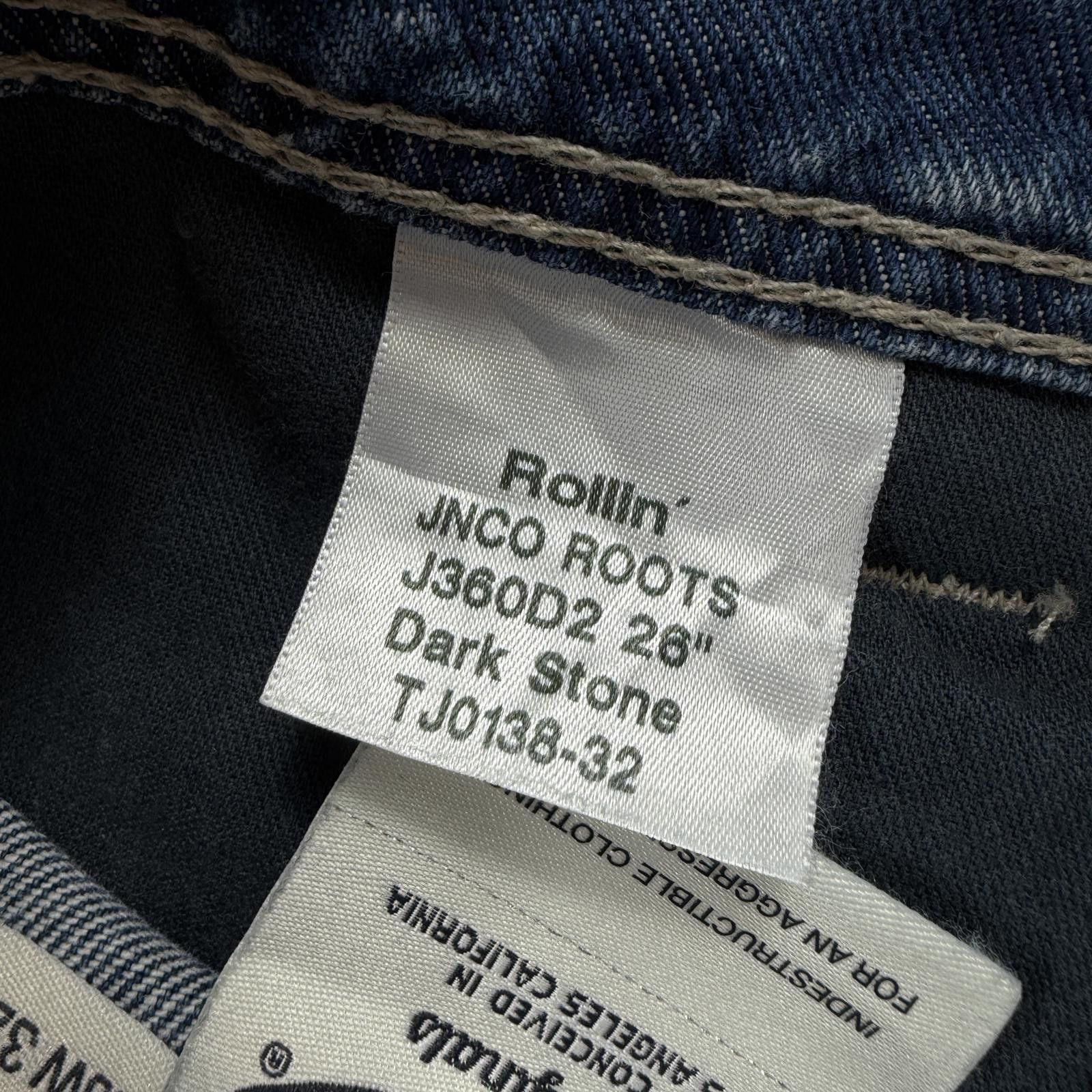 JNCO Vintage JNCO Rollin 360 Wide Leg Denim Jeans 30x32 Y2K Baggy Size US 30 / EU 46 - 7 Thumbnail