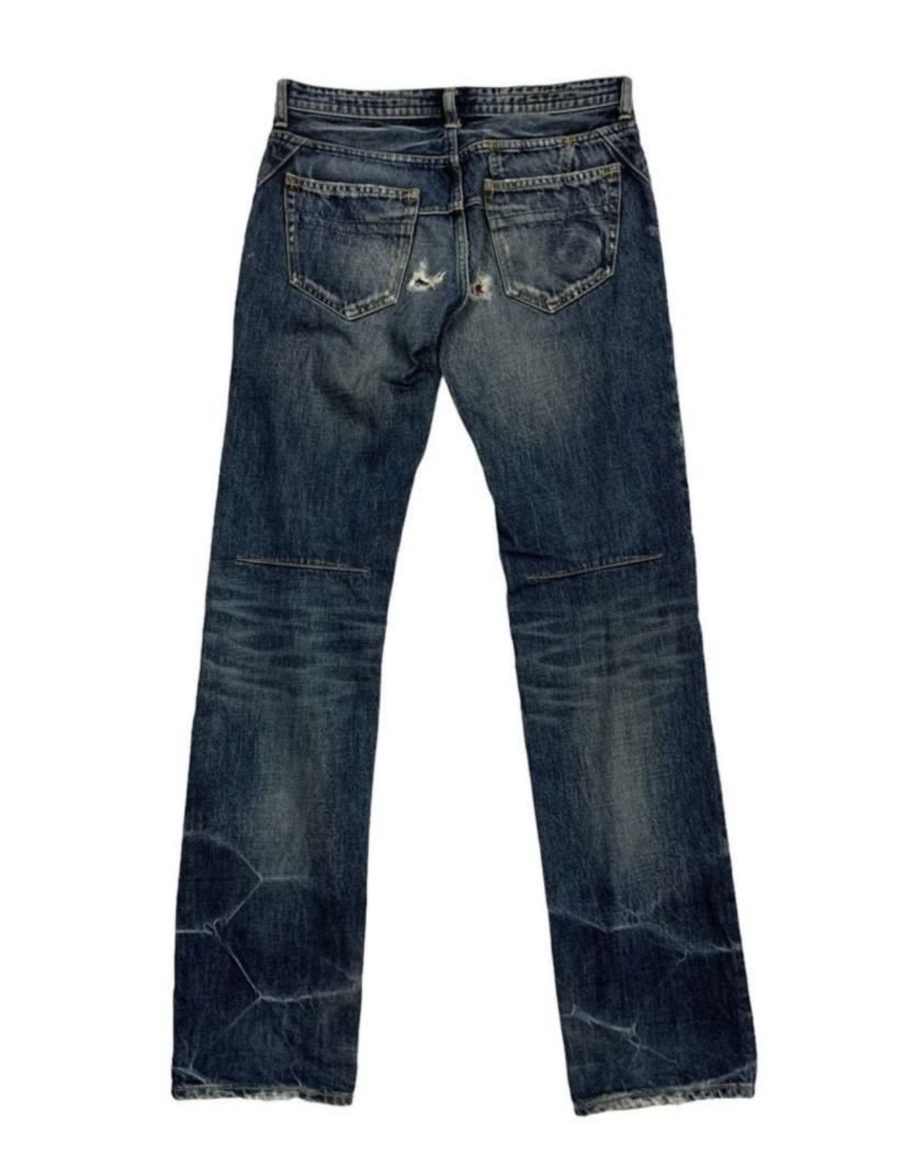 Number (N)ine NUMBER NINE N(N) DISTRESSED PATCHWORK DENIM W30 Size US 30 / EU 46 - 2 Thumbnail