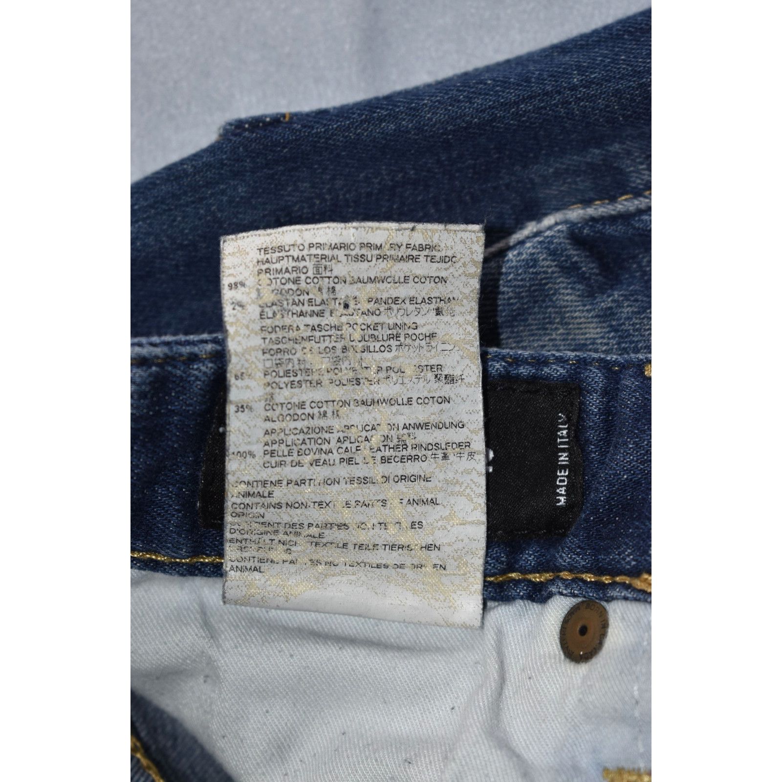 Dsquared2 DSQUARED2 Made In Italy Distressed Denim Skater Jeans Sz 48 Size US 32 / EU 48 - 6 Thumbnail