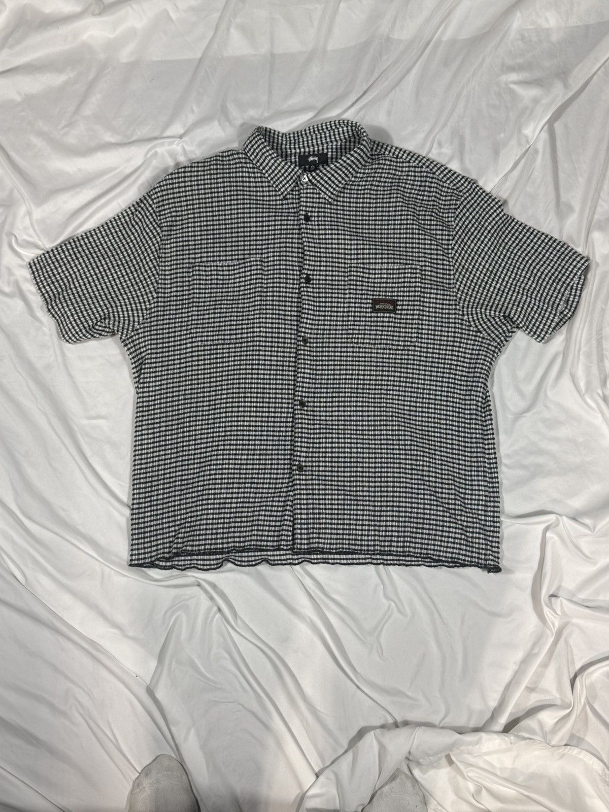 Stussy Wrinkly Gingham SS Shirt Size US XL / EU 56 / 4 - 1 Thumbnail