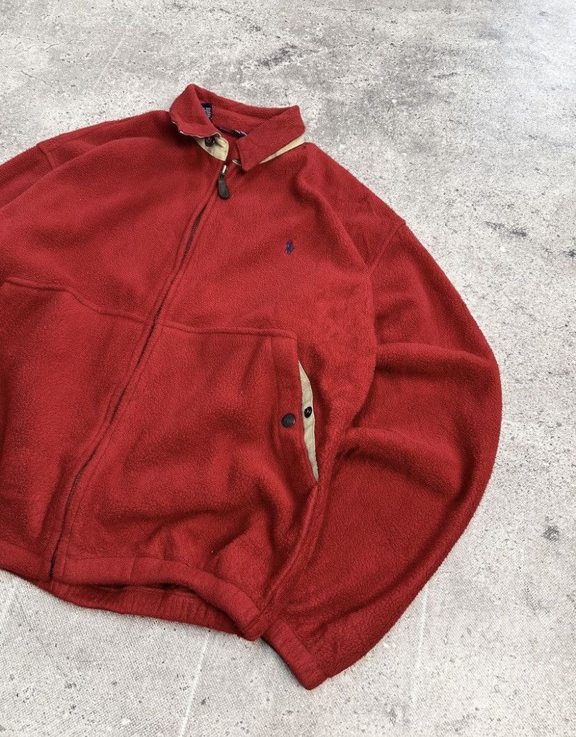 Polo Ralph Lauren Polo Ralph Lauren Vintage Fleece Jacket Full Zip Distressed Size US M / EU 48-50 / 2 - 10 Thumbnail