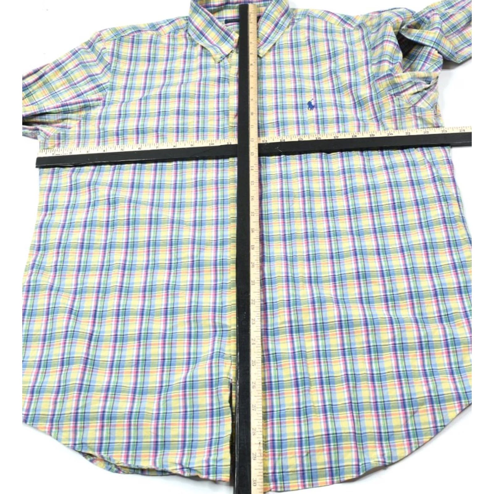 Ralph Lauren Ralph Lauren Shirt Mens Large Yellow Pink Plaid Long Sleeve Button-Down Classic Size US L / EU 52-54 / 3 - 7 Thumbnail