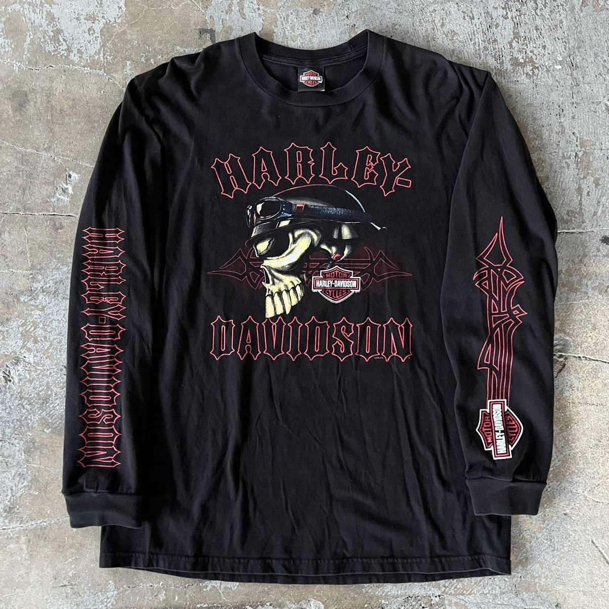 Vintage 2008 Harley Davidson Hawaii Long-Sleeve T-Shirt