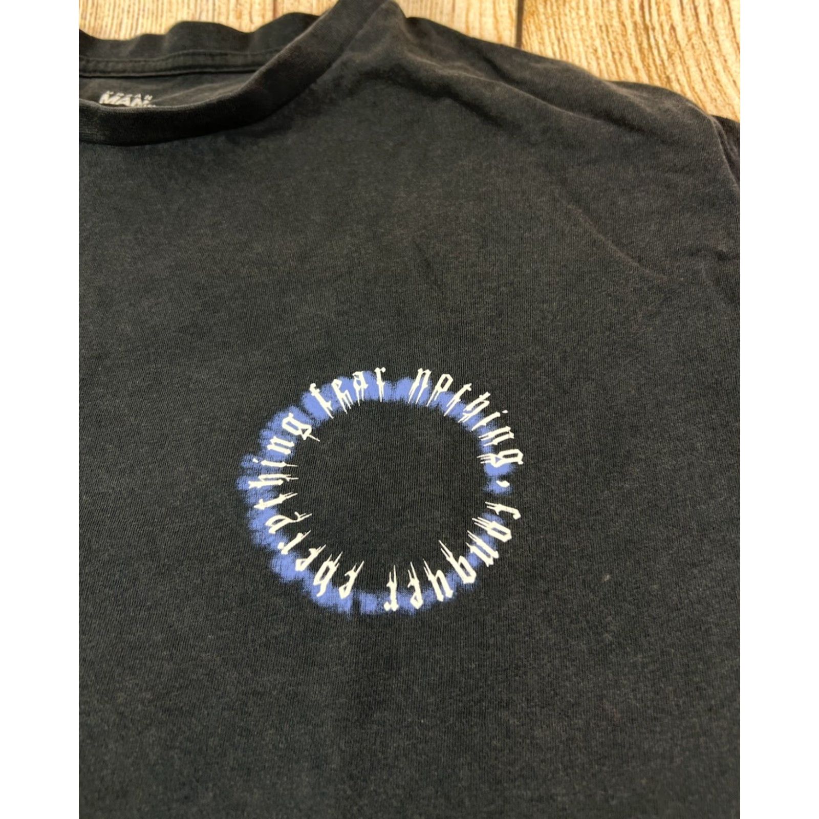 Vintage MAN T-Shirt Mens Small Size S Black Relaxed Fit Streetwear Fear Nothing Conquer Everything Shirts Size US S / EU 44-46 / 1 - 3 Thumbnail