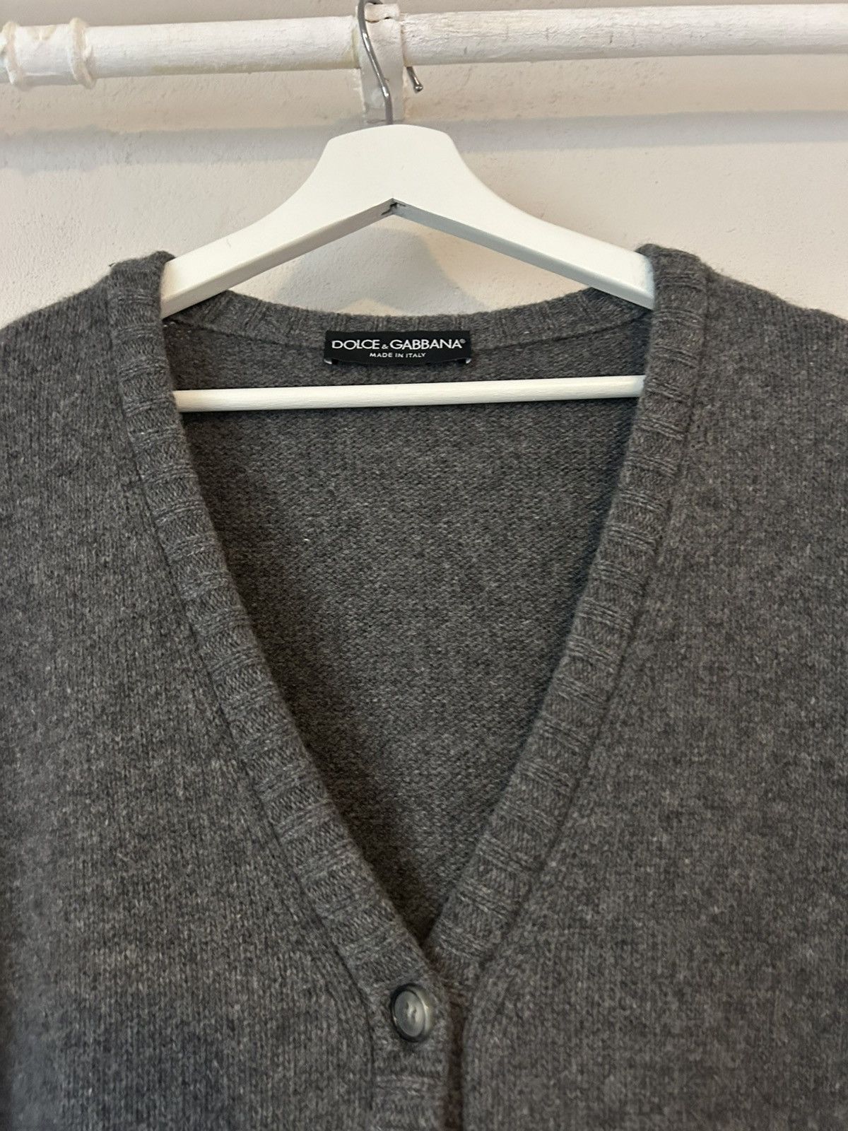 Dolce & Gabbana Dolce & Gabbana Virgin Wool Cardigan - Size 54 Size US L / EU 52-54 / 3 - 3 Thumbnail