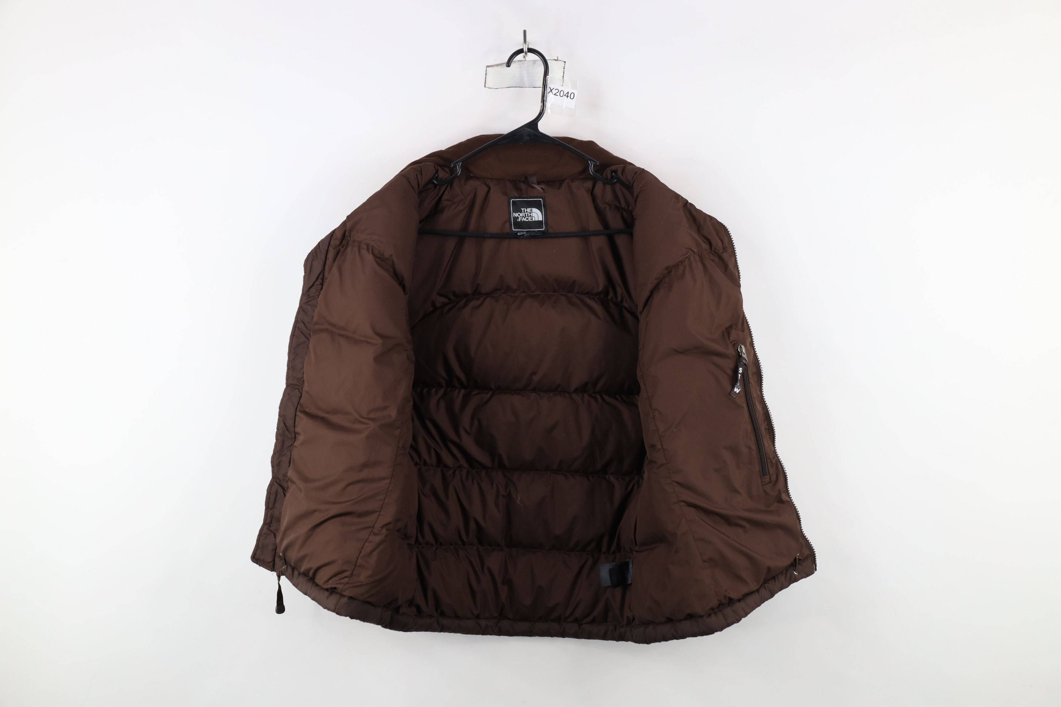 The North Face × Vintage Vintage The North Face Fill Nuptse Puffer Vest Jacket Brown Size M / US 6-8 / IT 42-44 - 11 Thumbnail