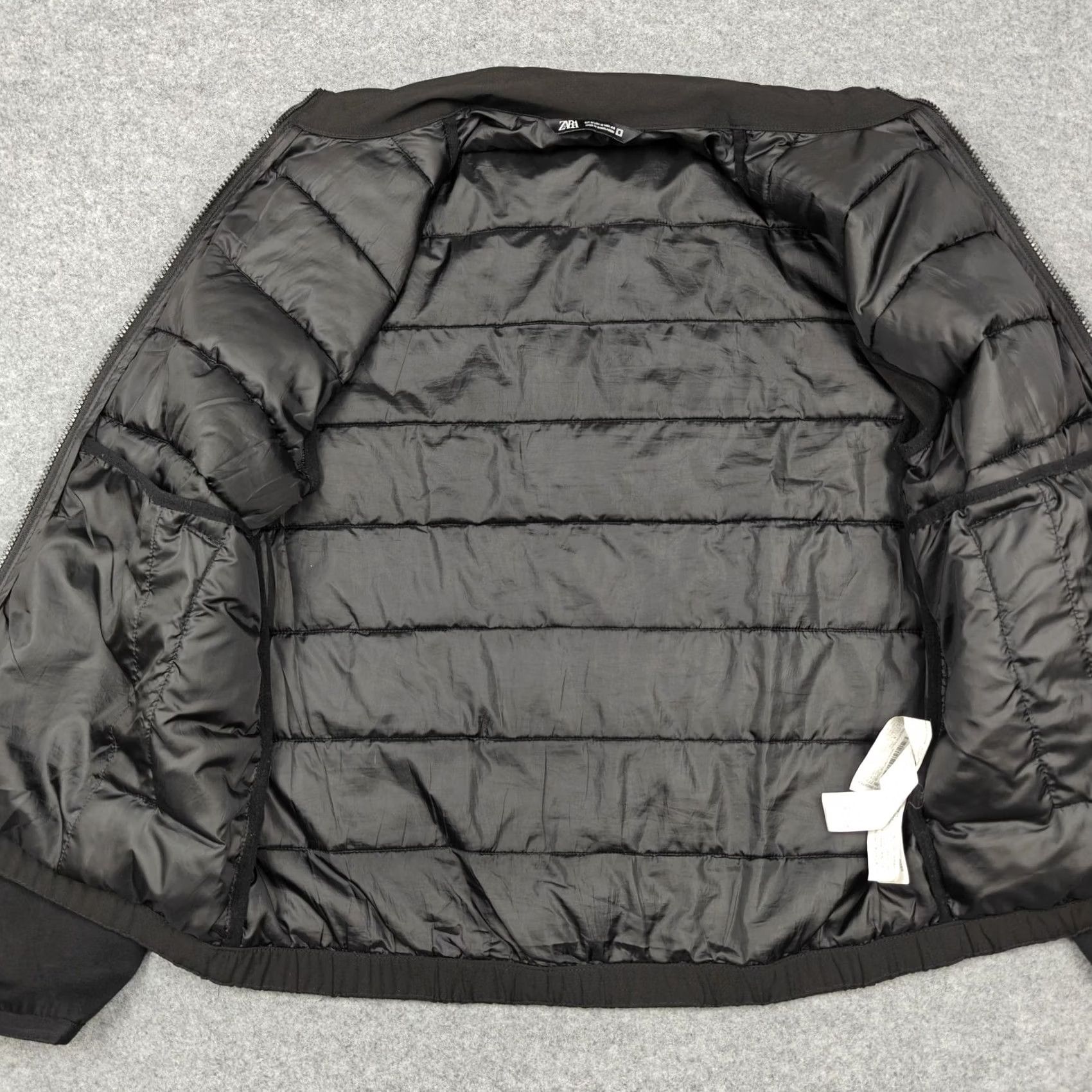 Zara Zara Jacket Mens Medium Black Puffer Full Zip Stretch Lined Pockets Soft Shell - Pre-owned - Excellent Size US M / EU 48-50 / 2 - 3 Thumbnail