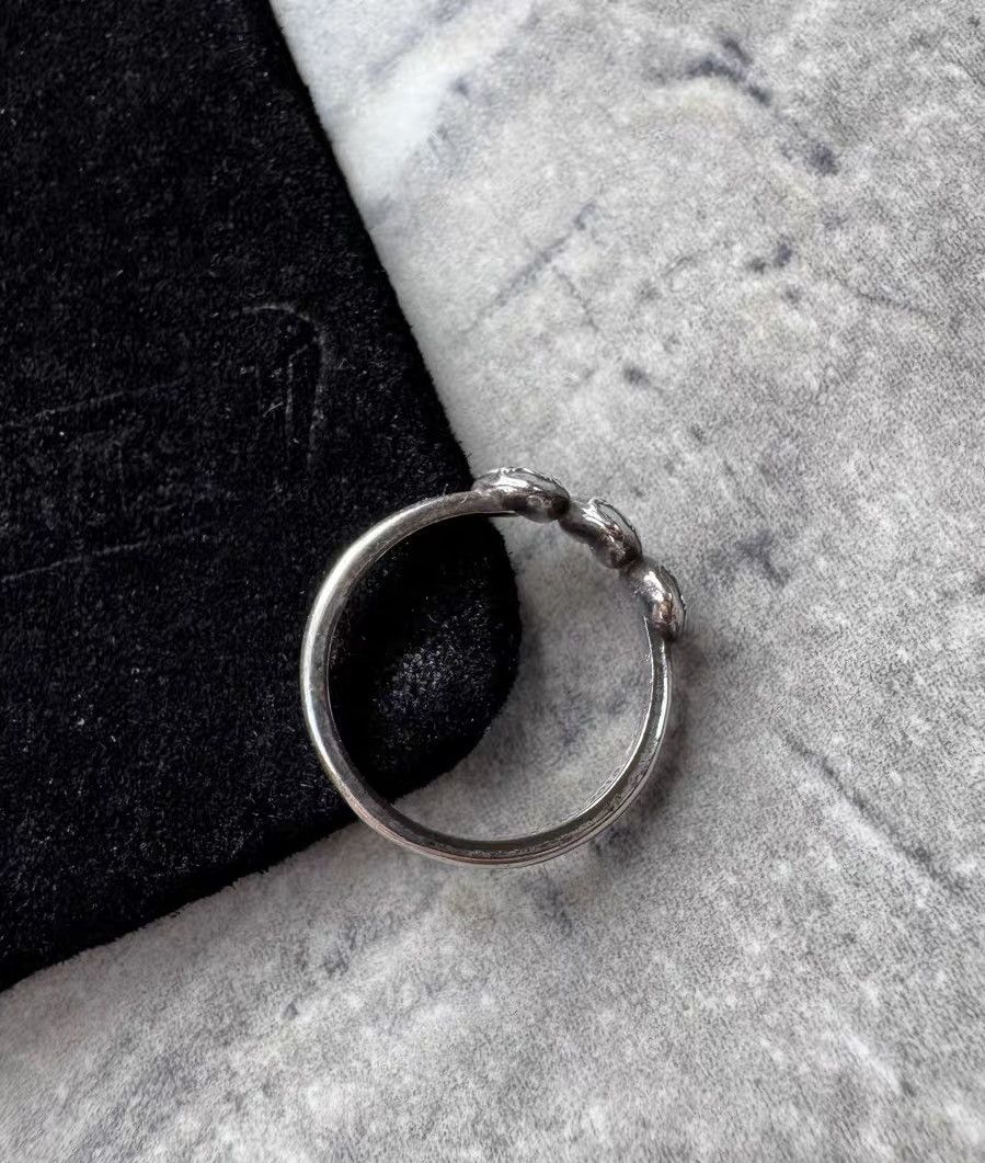Chrome Hearts Chrome Hearts Triple Heart Vine Heart Bubblegum Ring Size ONE SIZE - 2 Thumbnail