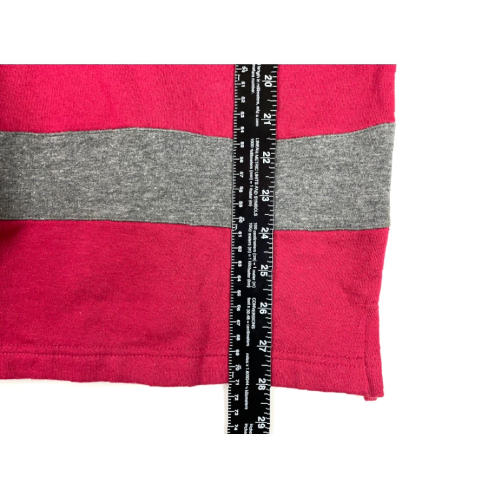 Vintage VINTAGE Benchline 1/4 Zip Sweatshirt Mens XL Red Striped 90s Dad Retro Mock Neck Zipper Chest Pocket Cotton Blend Pullover Sweatshirt Size US XL / EU 56 / 4 - 6 Thumbnail