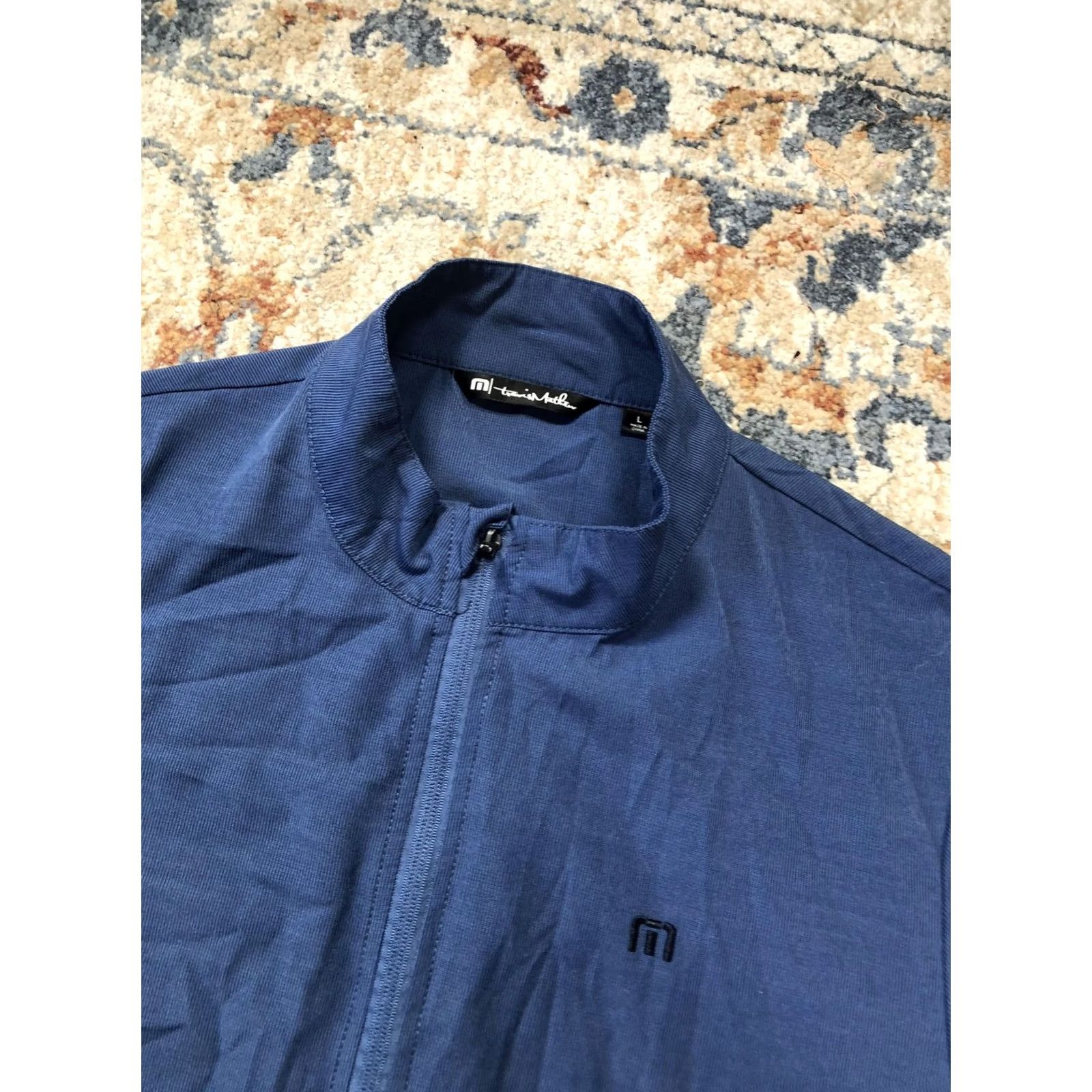 TravisMathew TravisMathew Jacket Mens L Blue Full Zip Lightweight Golf Windbreaker Top Size US L / EU 52-54 / 3 - 6 Thumbnail