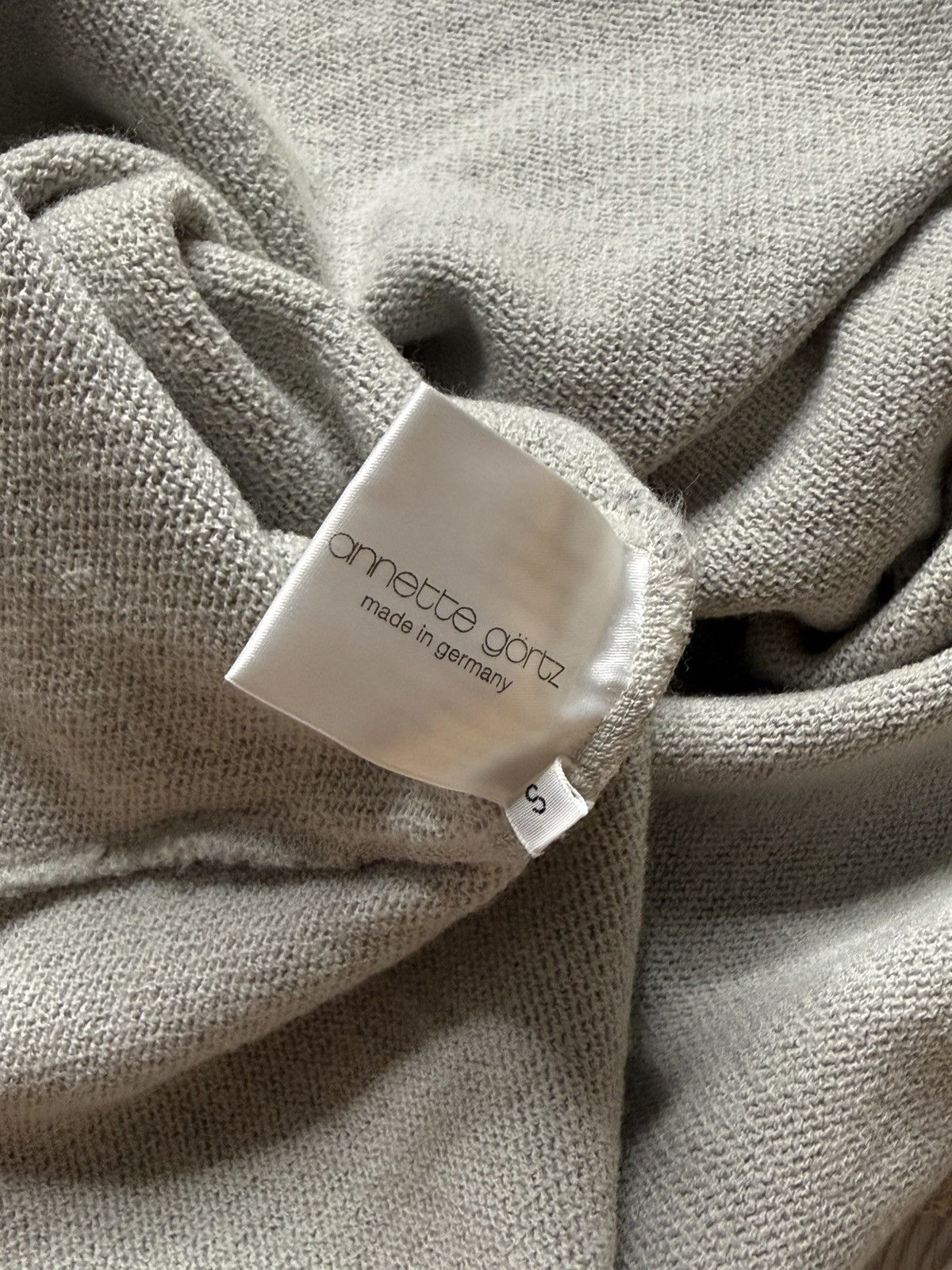 Annette Gortz Annette Gortz Gray Wool Knit 3/4 zip Hoodie size S Size S / US 4 / IT 40 - 9 Thumbnail