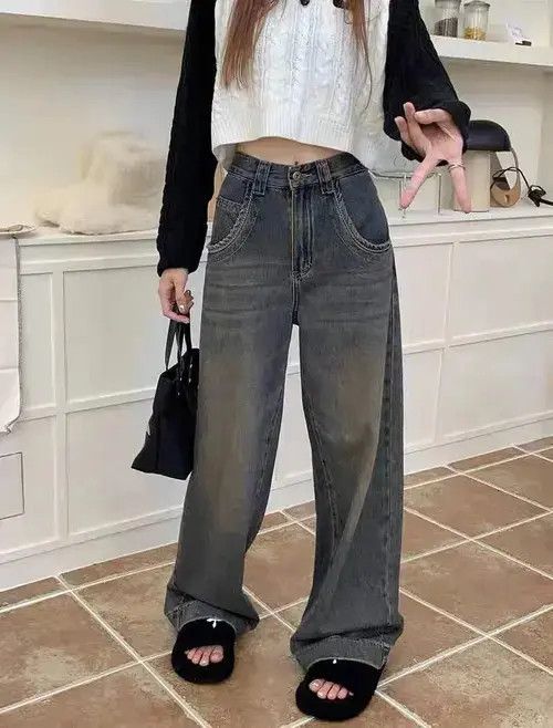 Designer × Jean Washed Baggy Jeans Size 25" / US 0 / IT 36 - 3 Thumbnail