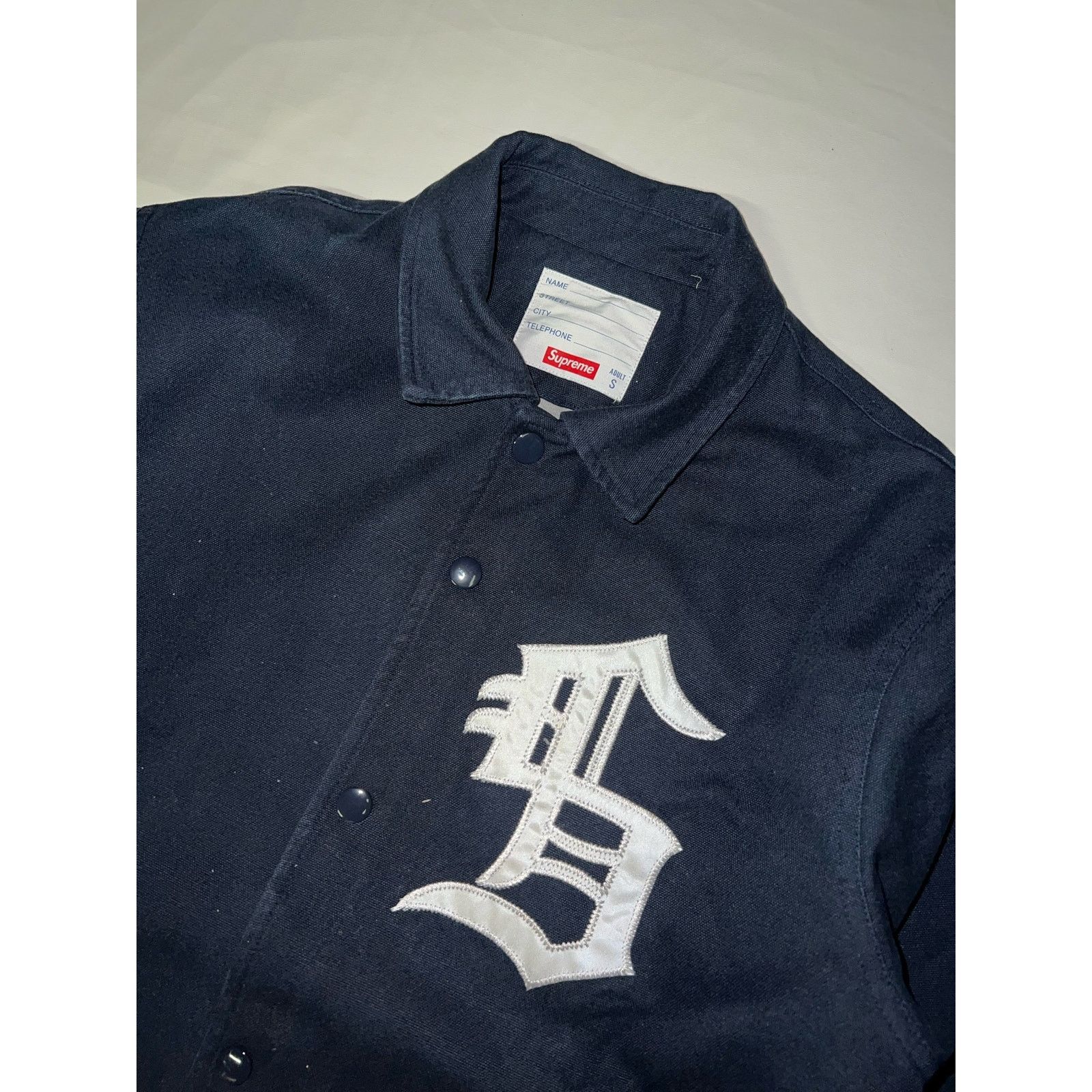 ジャケット・アウター Supreme Old English Coach Jacket S Black Supreme Old English Track Jacket Black Men's - SS25 - US