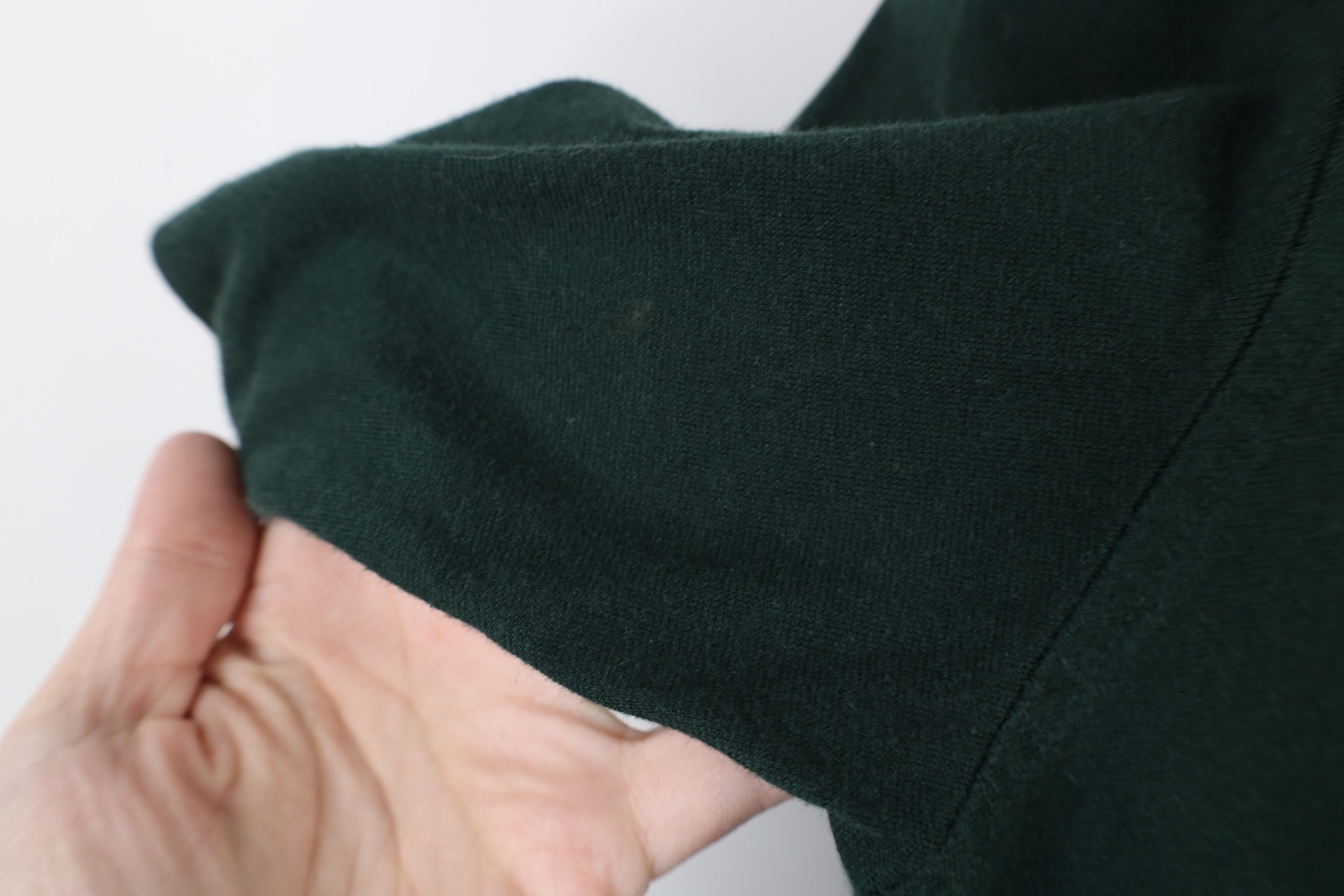 Vintage Vintage 90s Streetwear Blank Knit Collared Polo Shirt Green Size US XL / EU 56 / 4 - 7 Thumbnail
