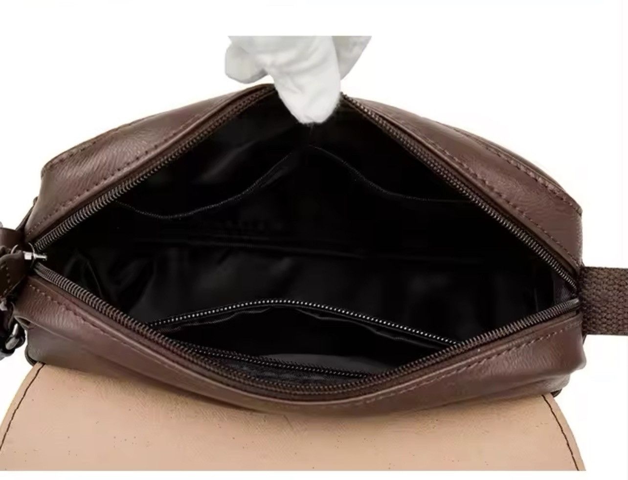 Leather Soft Leather Shoulder Bag Size ONE SIZE - 3 Thumbnail