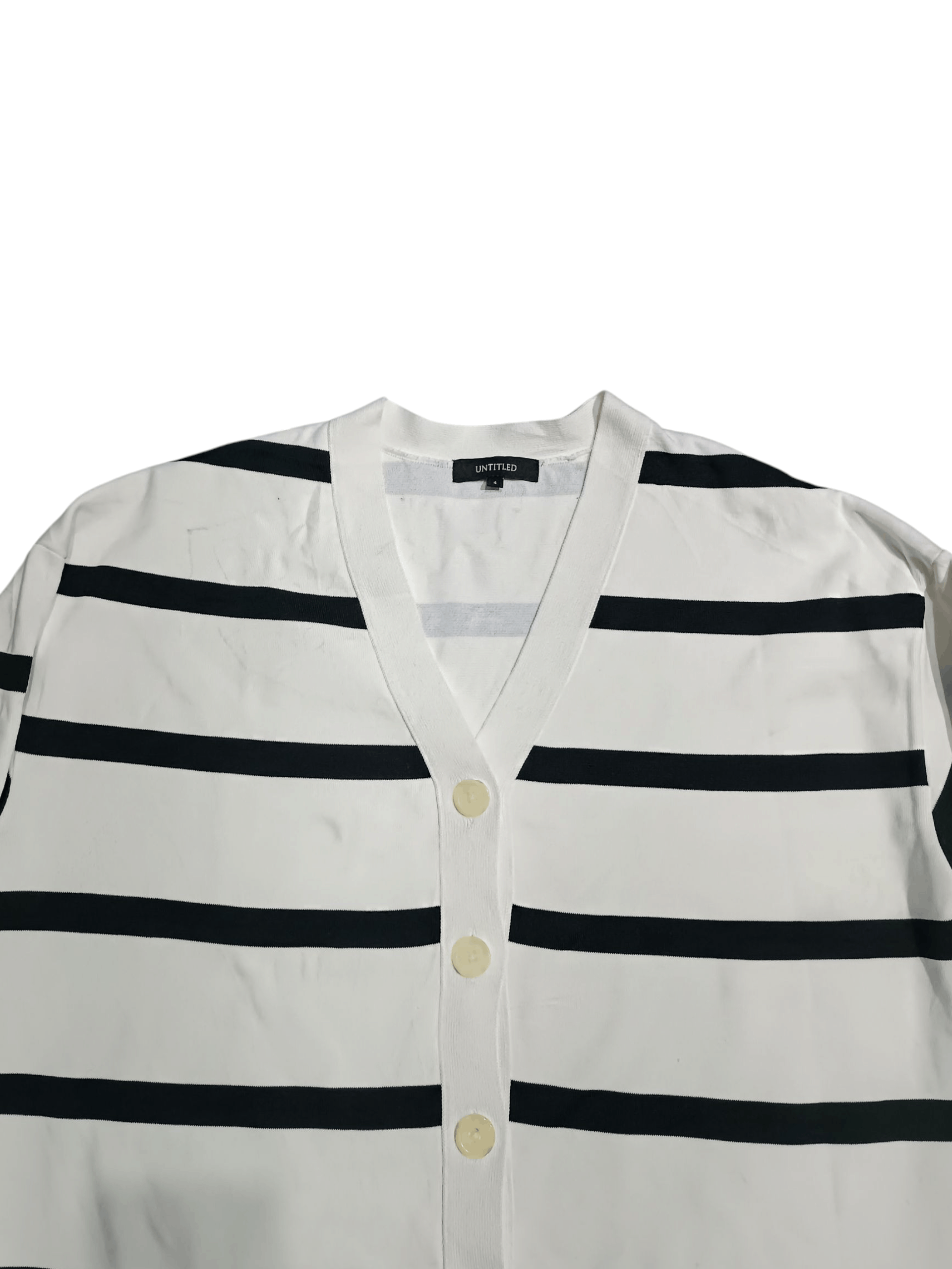 Japanese Brand Untitled Knit Cardigan Size L / US 10 / IT 46 - 2 Thumbnail