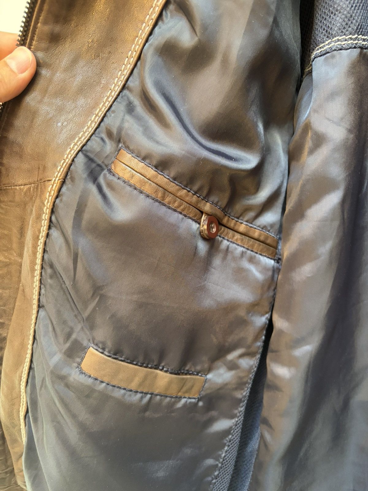 Other Missani Le Collezioni Antique Washed Lambskin Jacket Size US M / EU 48-50 / 2 - 4 Thumbnail