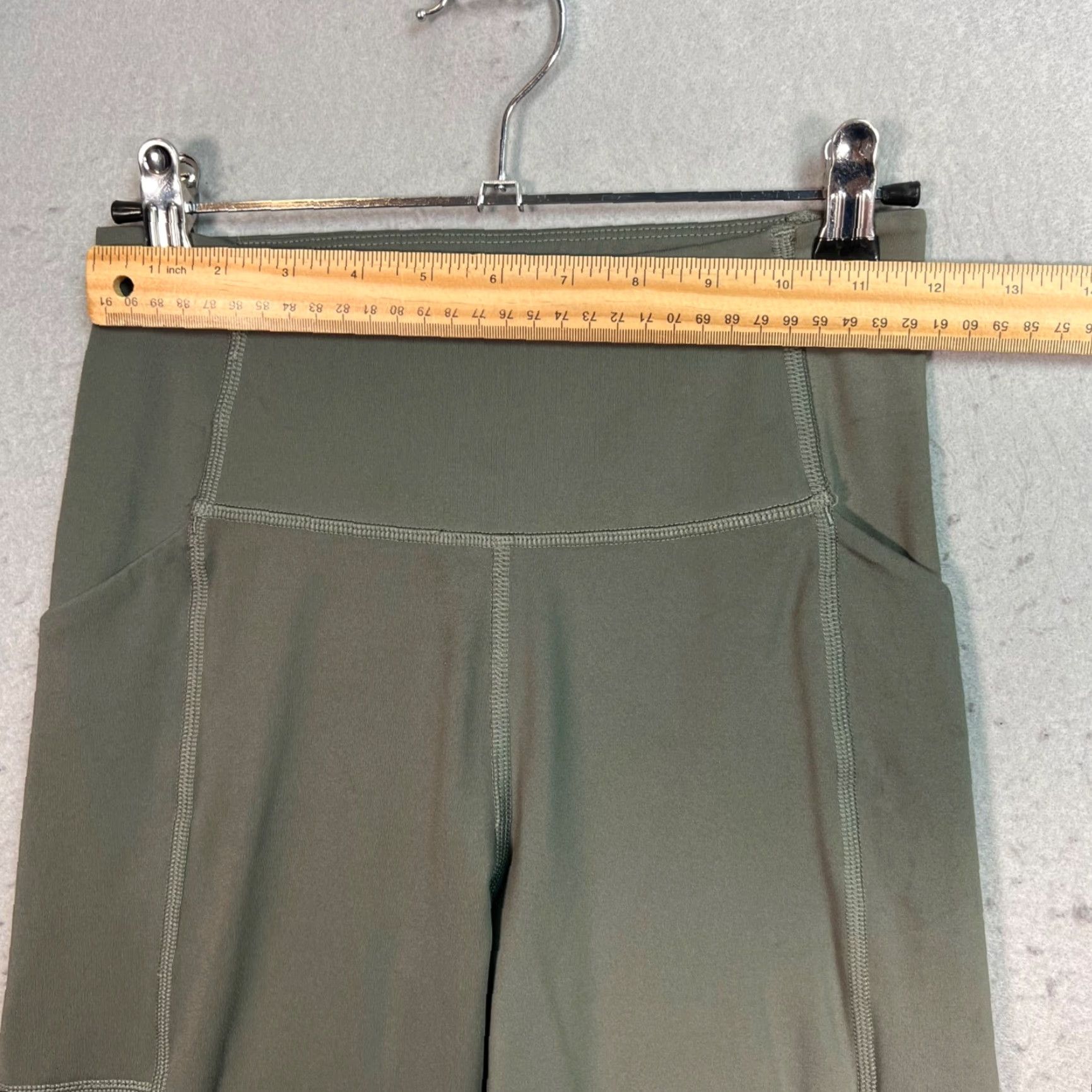 Girlfriend Collective VINTAGE Girlfriend Collective High-Rise Legging Size Small Olive Green Gym Athletic Size 28" / US 6 / IT 42 - 5 Thumbnail