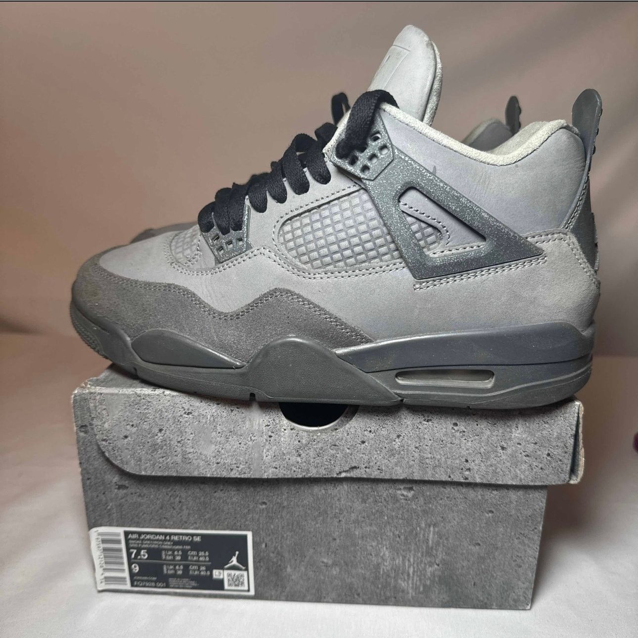 Jordan Brand × Nike Size 7.5 - Nike Air Jordan 4 Retro SE Wet Cement Men's Shoes Size US 7.5 / EU 40-41 - 8 Thumbnail