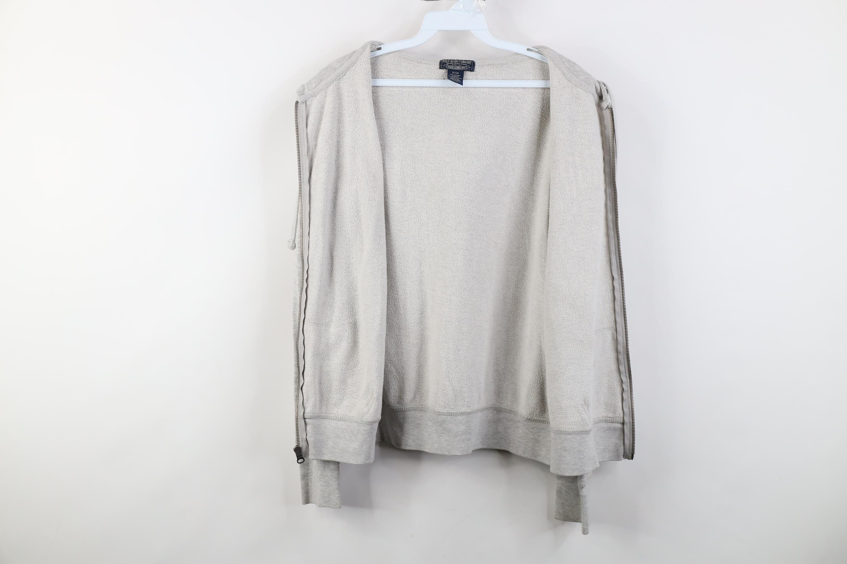 Polo Ralph Lauren Vintage 90s Ralph Lauren Full Zip Hoodie Sweatshirt Gray Size US S / EU 44-46 / 1 - 10 Thumbnail